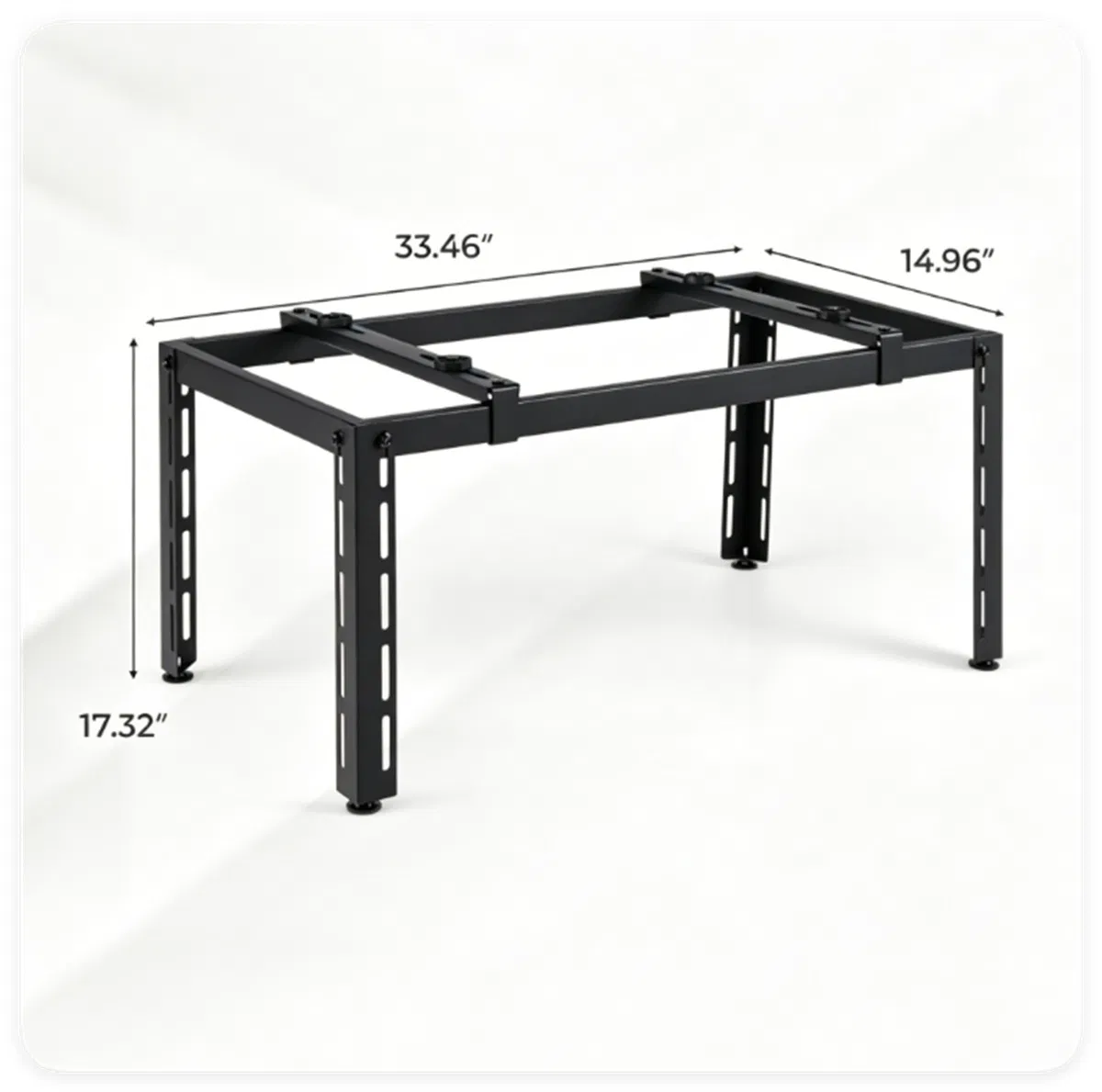 Adjustable Mini Split Ground Stand, 400 lbs Heavy Duty AC Condenser Stand for 900036000 BTU Ductless Heat Pump, Anti-Vibration Outdoor Support Bracket - Black photo 6
