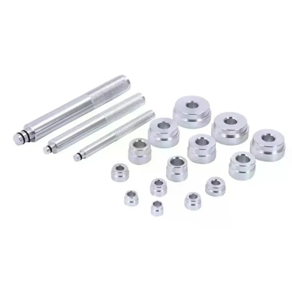17Pcs Wheel Bearing Seal Driver Tool Set Aluminum Alloy Universal Bearing Race Install Removal Kit with Red Storage Case for Car Truck Motorcycle SUV Professional Auto Repair DIY Maintenance photo 5