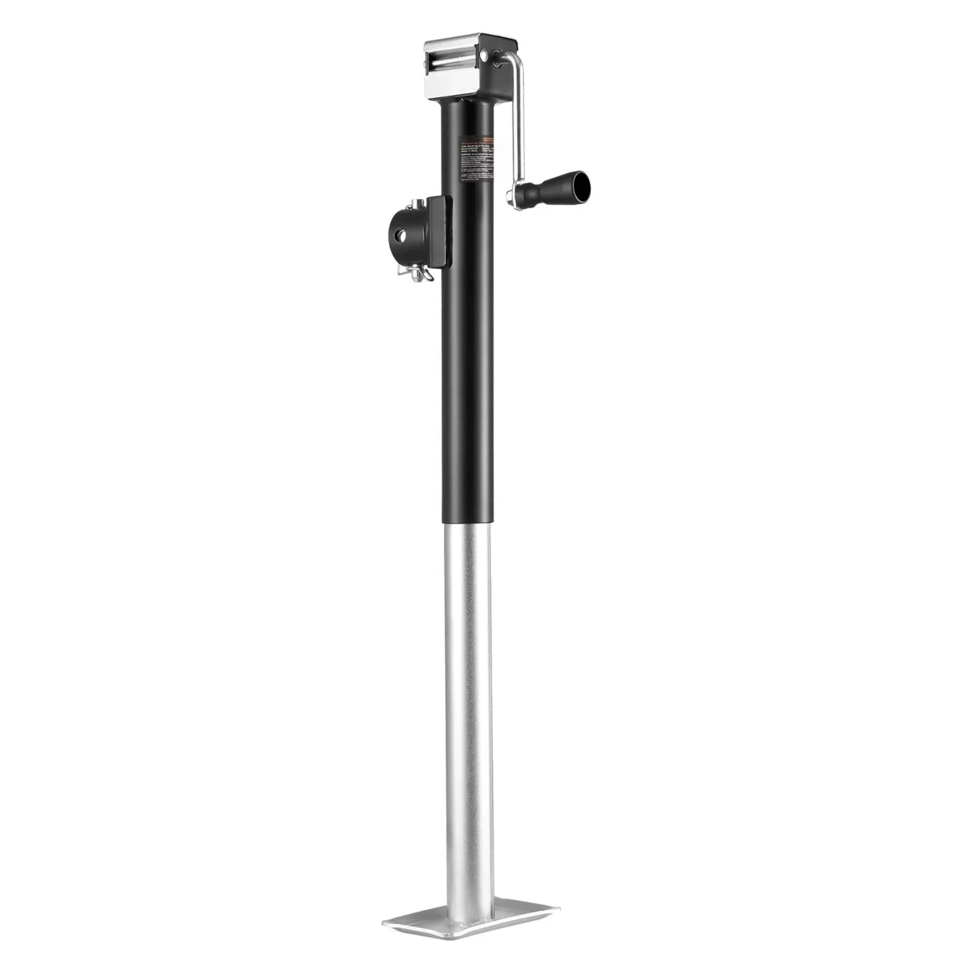 Weld-on Pipe-Mount Swivel Trailer Jack, 15" Vertical Travel for RV & Utility Trailers photo 3