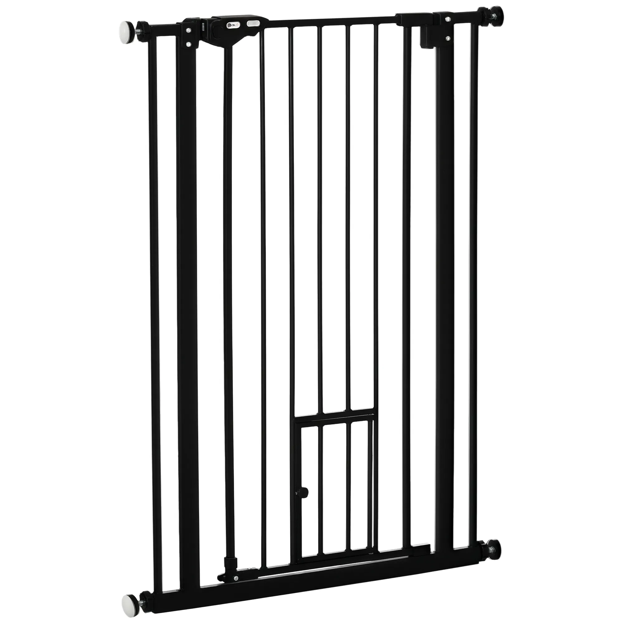 41" Easy Open Indoor Dog Gates for Doorways, House, Stair - Black photo 1