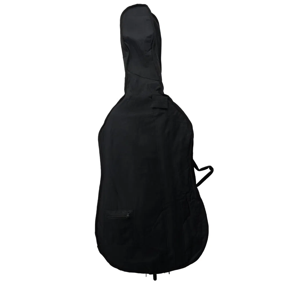 4/4 Acoustic Cello Case Bow Rosin Wood Color photo 5
