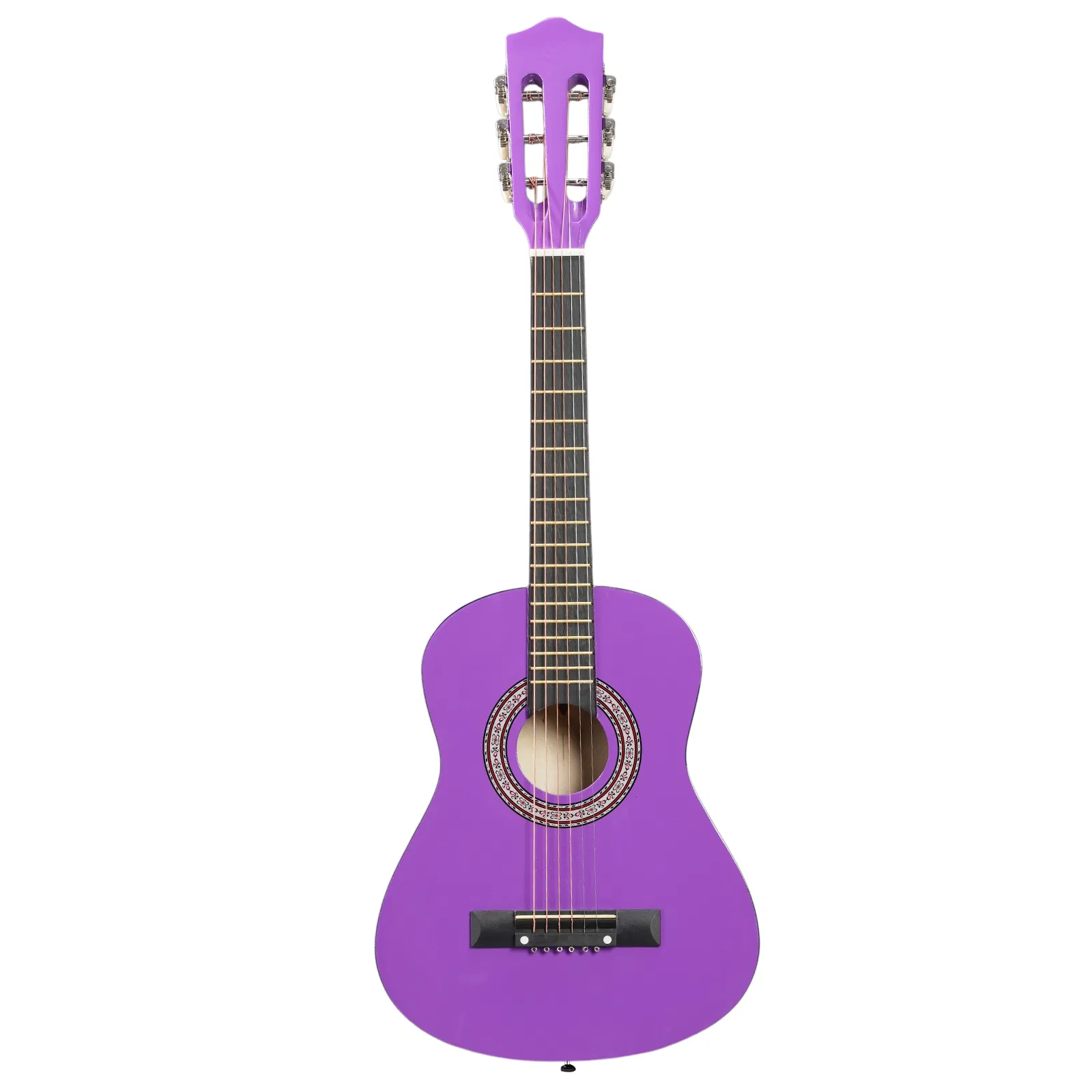 Purple 30-inch Round Acoustic Guitar with Picks, Strings, Capo, Case, Tuner, and Strap photo 1