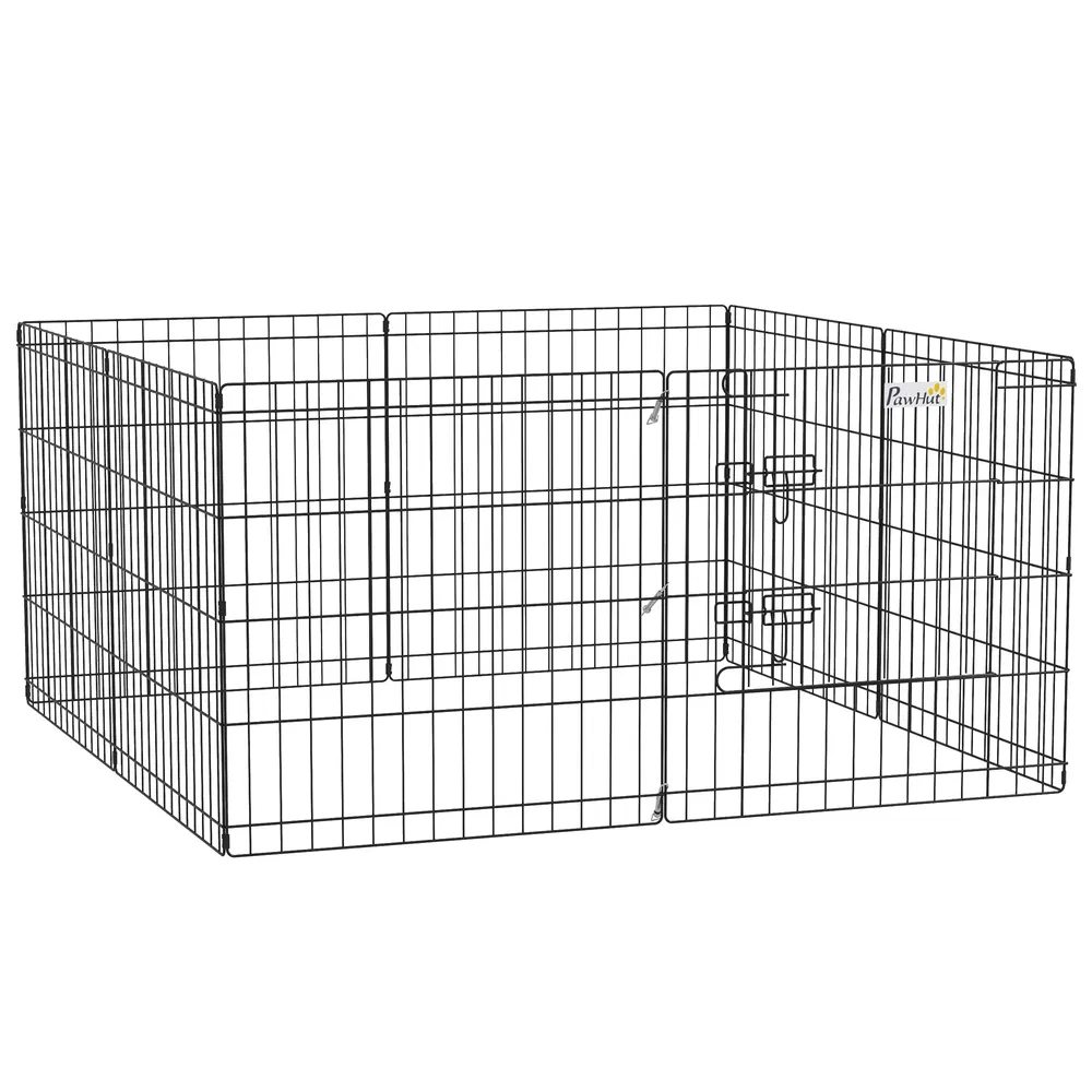 24inch Foldable Metal Exercise Pet Playpen Yard Dog Puppy Kennel Cage 8 Panel photo 7