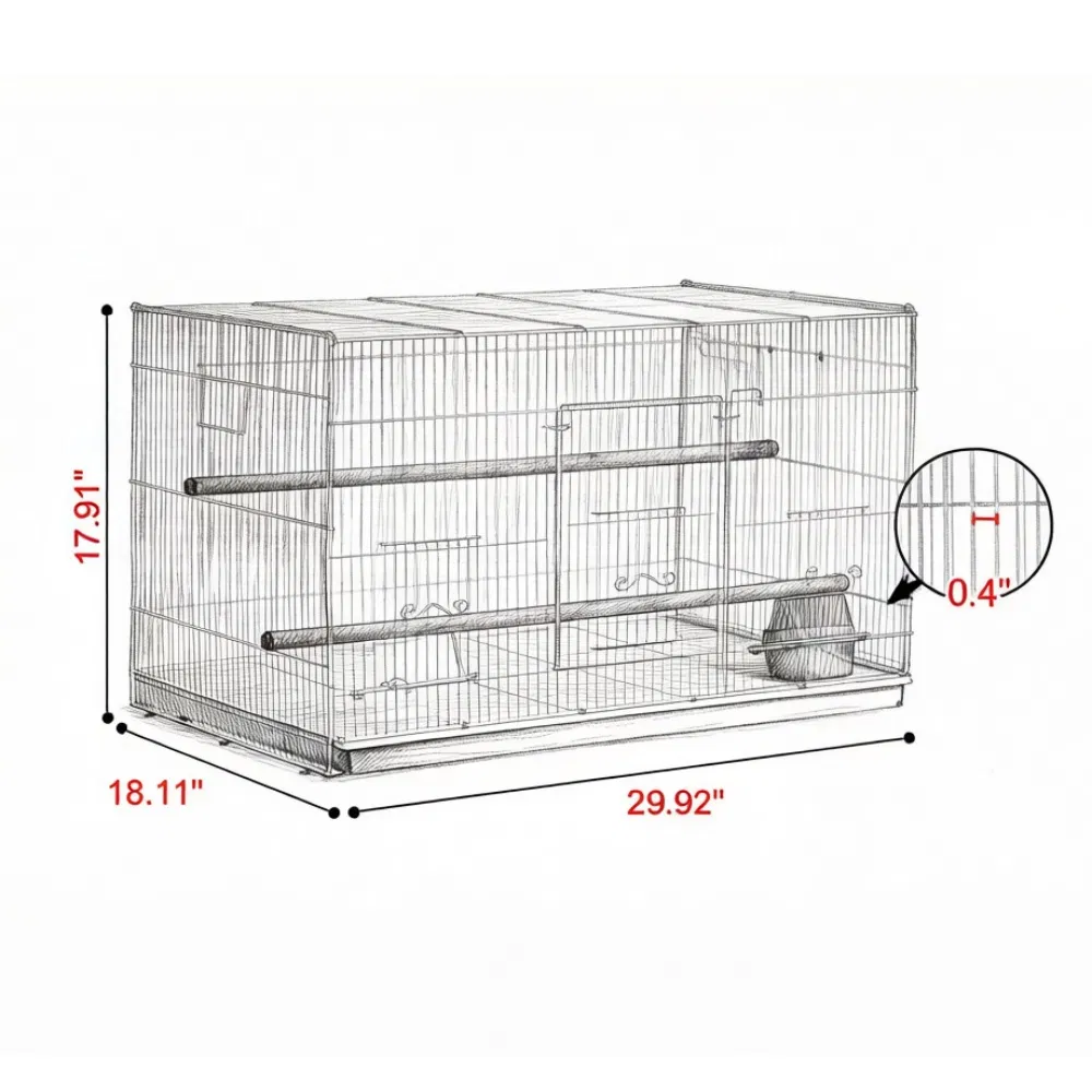 Bird Cage with Easy to Clean photo 4