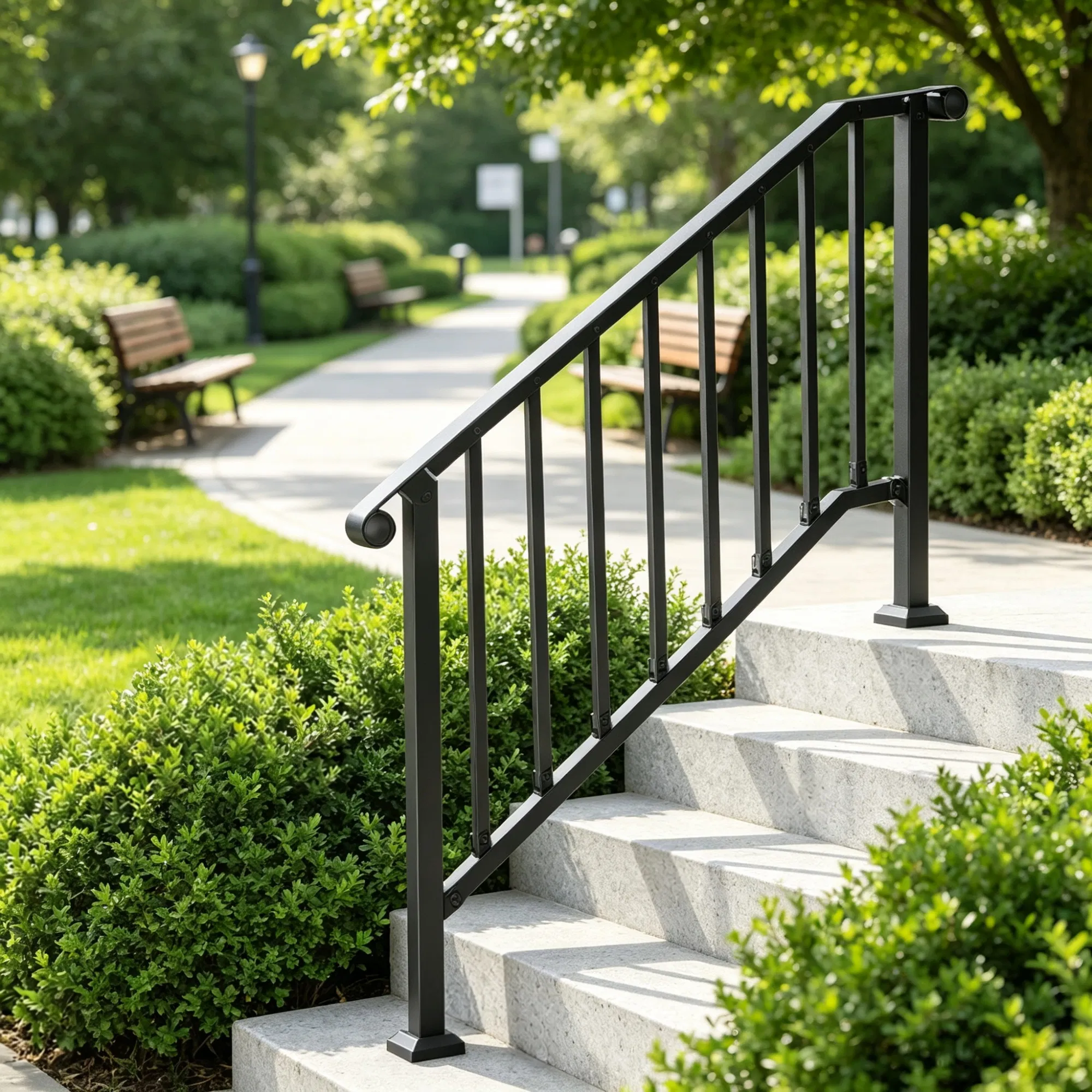 3-4 Step Stair Handrail Kit photo 1