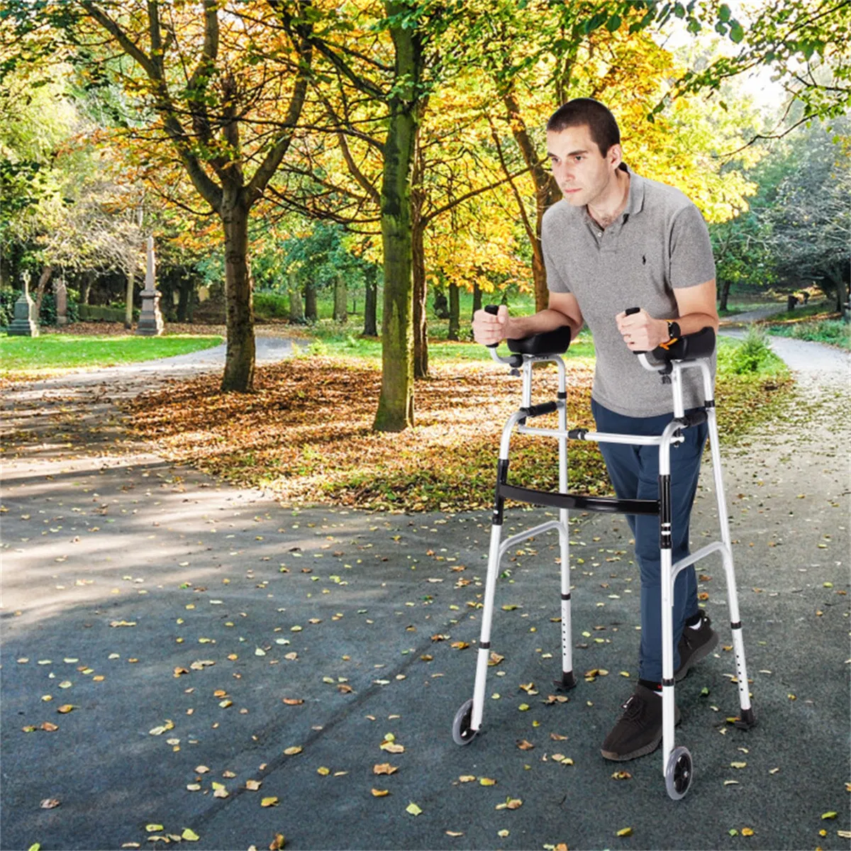 Foldable walking aids, toilet safety railings photo 3