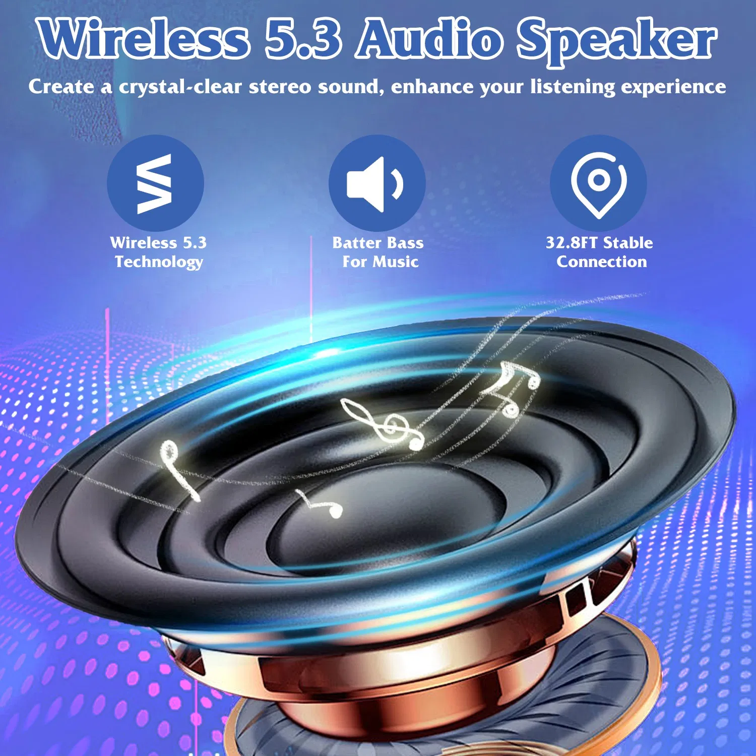 1Pc 4 In 1 Foldable Wireless Speaker Phone Stand With Power Bank 360ºRotatable Stand Wireless 5.3 Speaker 5000mAh Battery RGB Light for Phones iPads photo 7