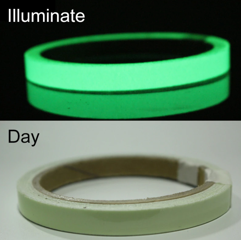 2PC Luminous Tape Self Adhesive Glow In The Dark Wall Sticker Fluorescent Light photo 3