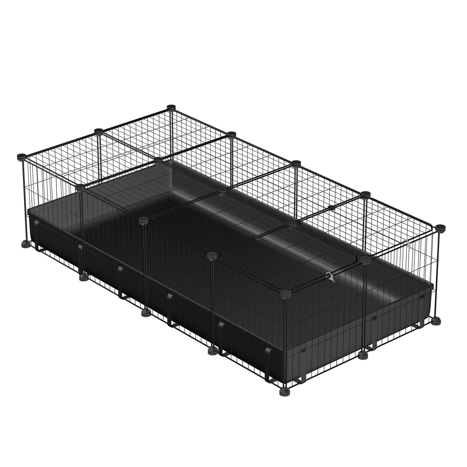 47x24x12" Guinea Pig Cage Small Animal Playpen DIY Metal Pet Enclosure with 20 Panels Waterproof Floor Mat for Hedgehogs Chickens Ducklings Rabbits Hamsters photo 2