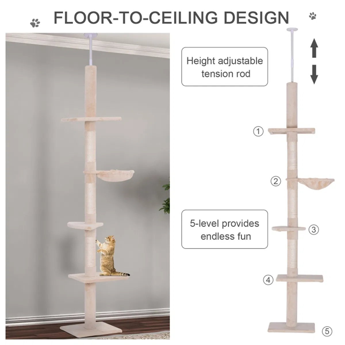 Wooden Cat House/Cat Trees /Cat Climbing Tower ( Amazon Shipping)(Prohibited by WalMart) photo 4