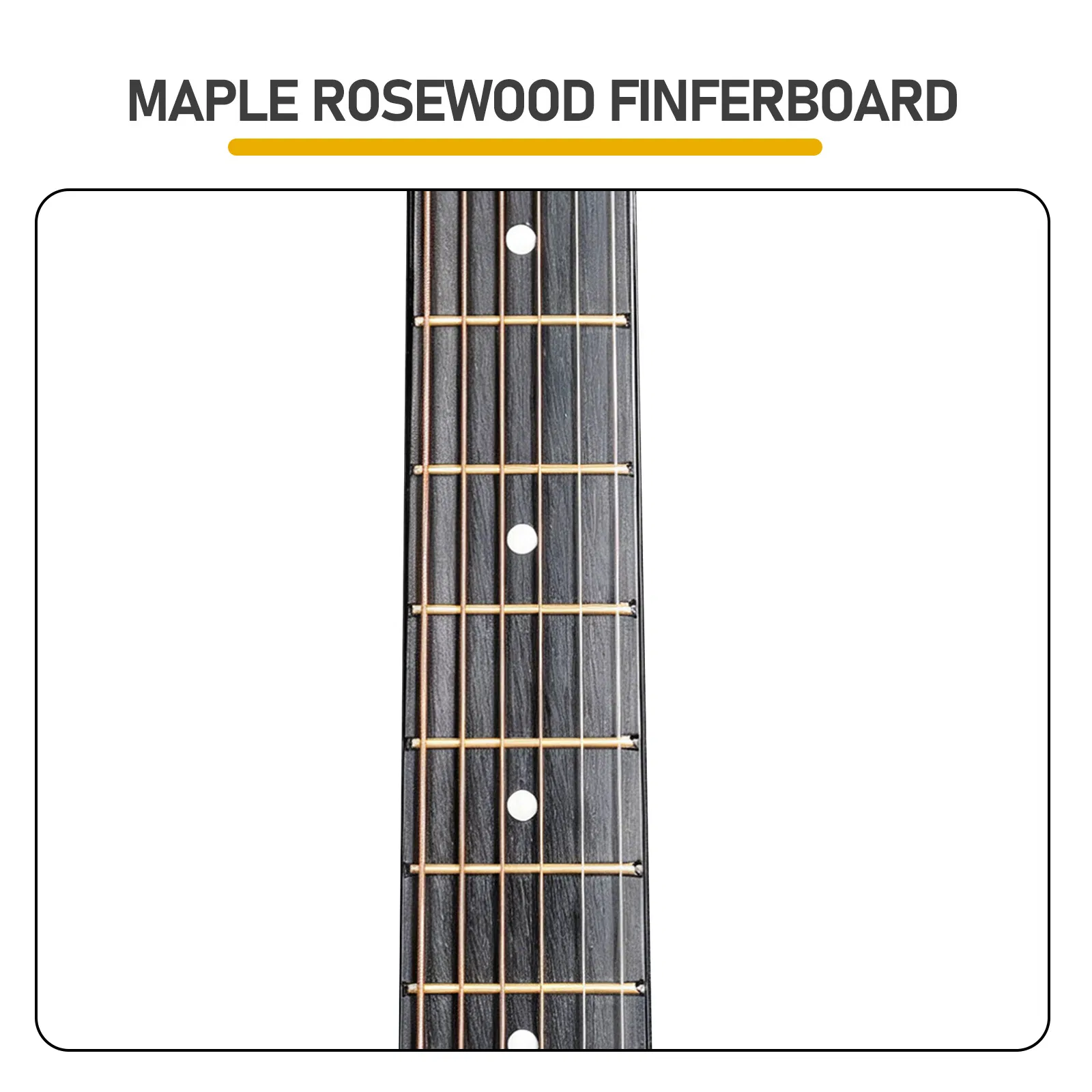 Turn red 41-inch Dreadnought barrel-shaped cutaway acoustic guitar with pick, strings, capo, gig bag, tuner, wrench tool, and shoulder strap photo 5