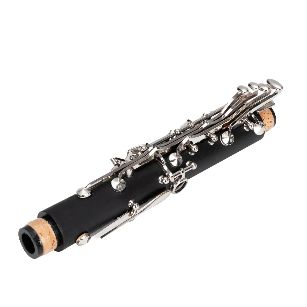 [Do Not Sell on Amazon] 17 Keys Flat B Black Clarinet with Two Mouthpieces Connector for Beginner Student photo 2