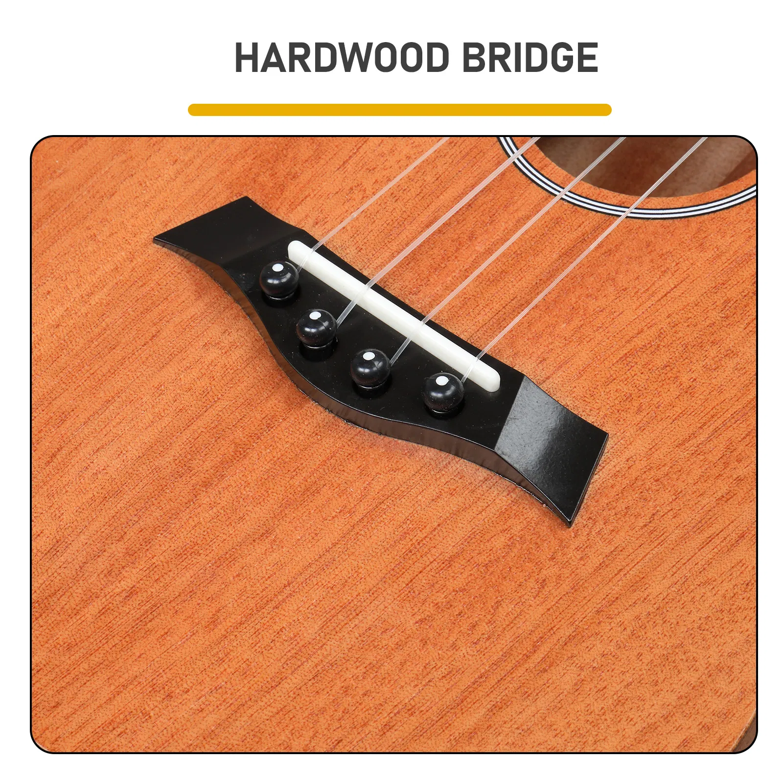26in mahogany body rosewood fingerboard ukulele, cotton bag, capo, strap, picks*2, tunerStringsDust cloth photo 6