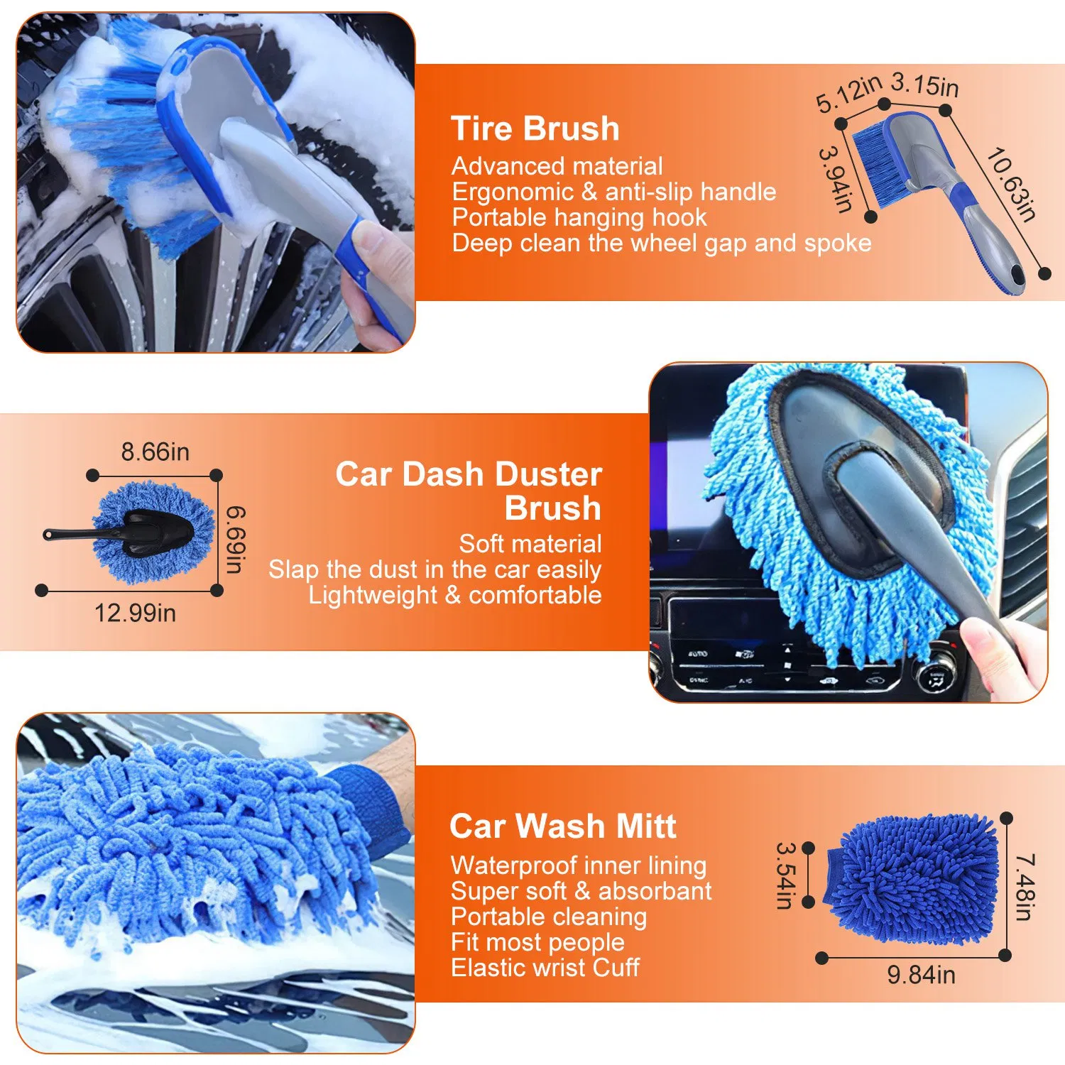 26Pcs Car Detailing Brush Kit Exterior Interior Car Cleaning Set Drill Brush Set Car Buffing Sponge Pads Kit for Cleaning Automobile Interior Exterior Wheels Dashboard photo 5