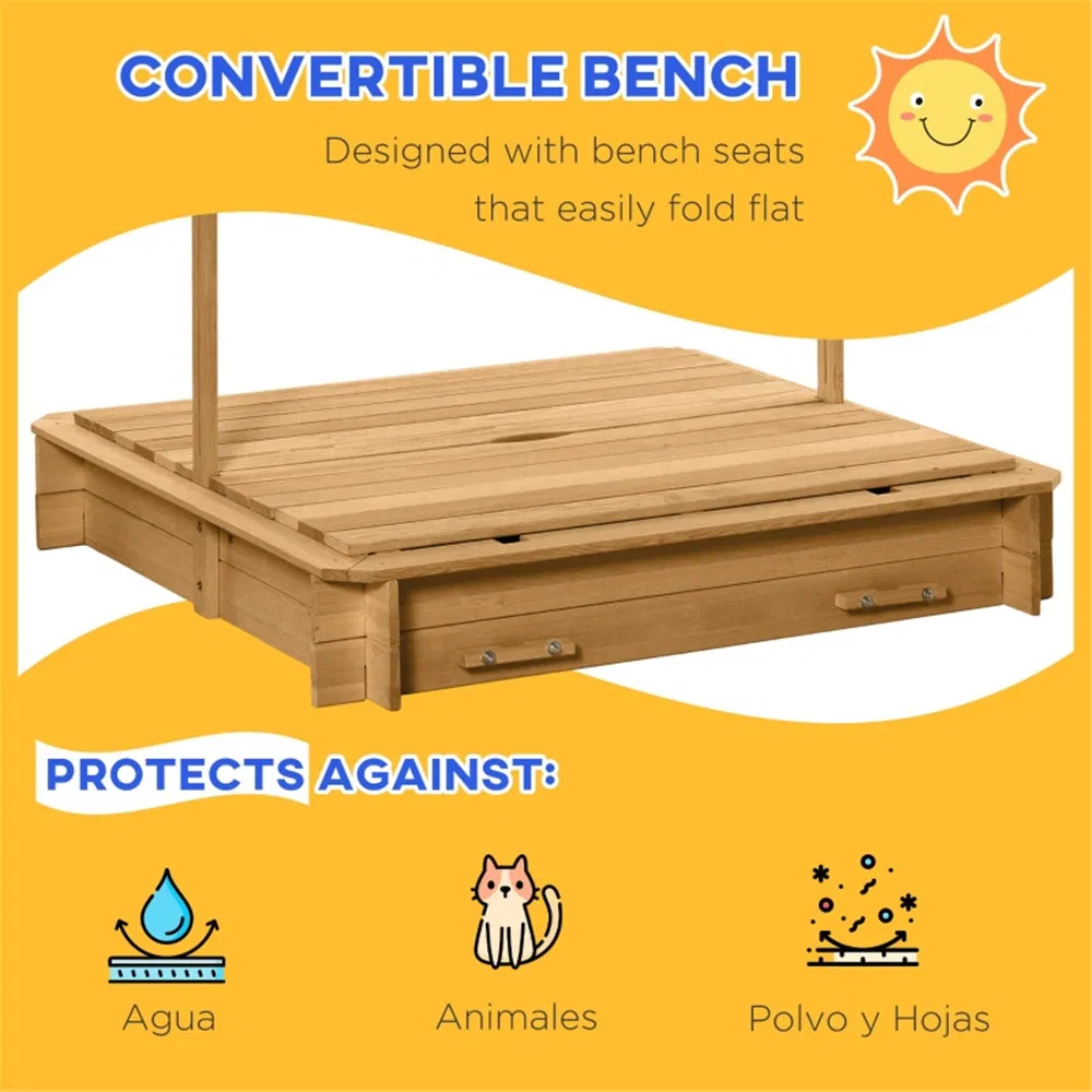 Kids Sandbox with Cover ( Amazon Shipping)(Prohibited by WalMart) photo 5