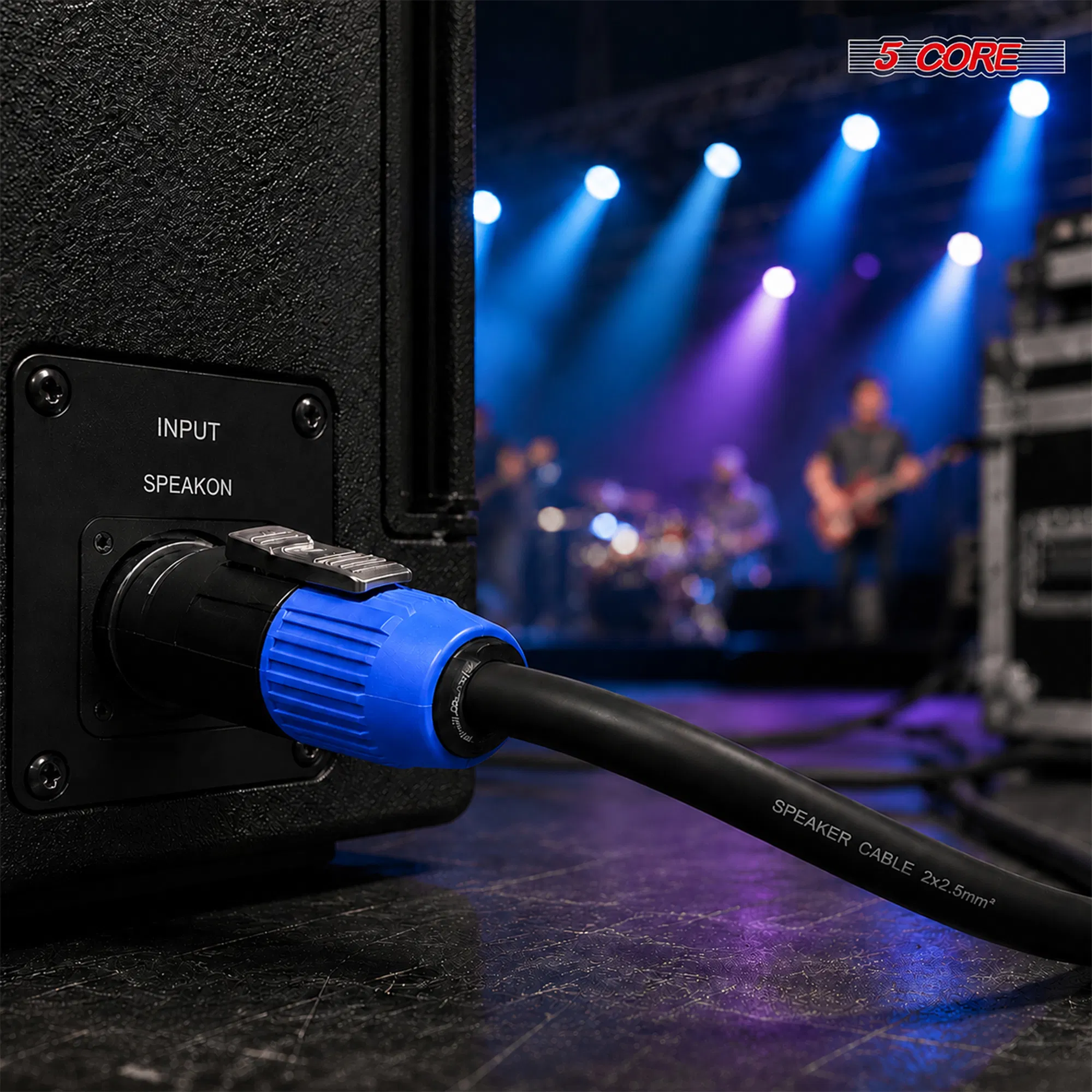 5 Core Speakon Adapter High Quality Audio Jack Male Audio Pin Speaker Adapter Connector photo 3