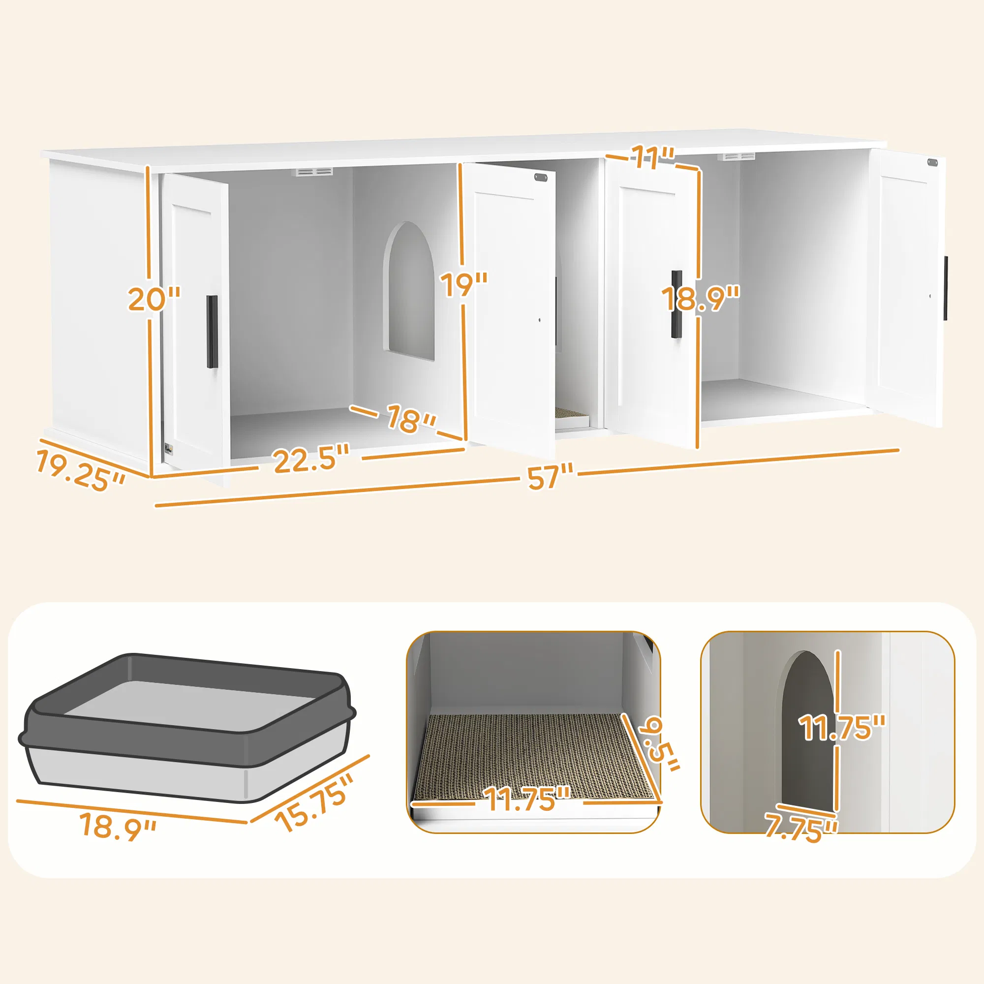 Wooden Cat House ( Amazon Shipping)(Prohibited by WalMart) photo 5