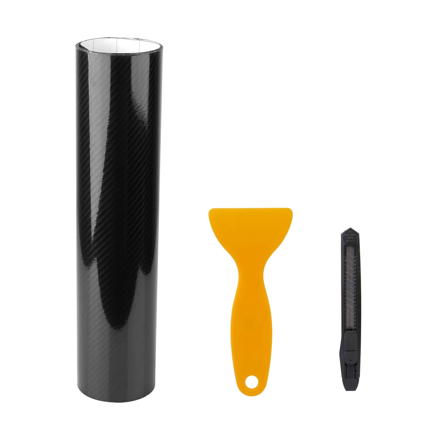 Black 7D Carbon Fiber Car Wrap High Gloss Vinyl Wrap Film Roll Bubble Free Air Release for Cars Laptops Phones photo 8