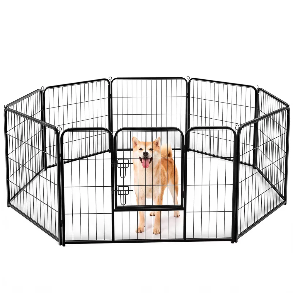 Dog Playpen Indoor Fence Height Metal Exercise Pen with Door Small Puppy/Medium/Large Dogs Animal Pet for Outdoor, Garden, Yard(Shipment from Walmart) photo 1