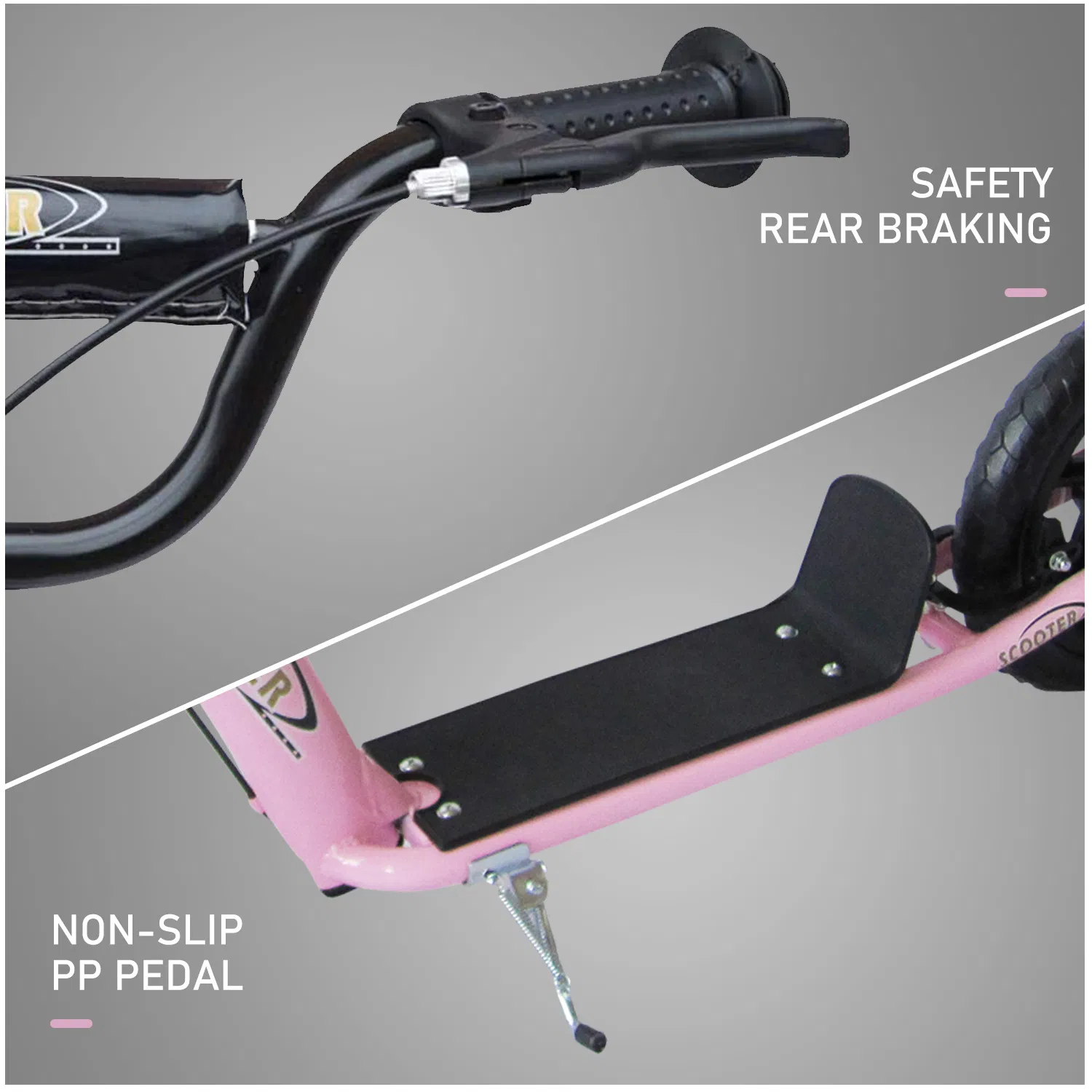 Kids Scooter Street Bike Bicycle for Teens Ride on Toy w/ 12'' Tire for 5-12 Year Old Pink photo 2