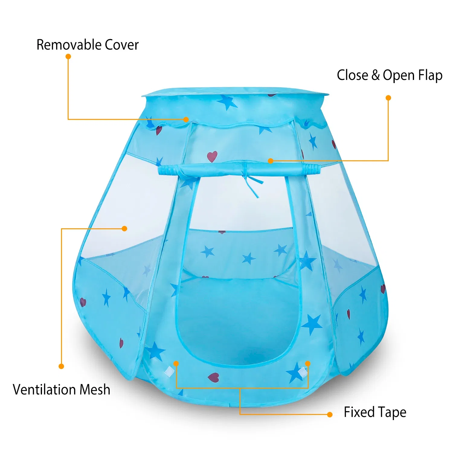 Kids Pop Up Game Tent Prince Princess Toddler Play Tent Indoor Outdoor Castle Game Play Tent Birthday Gift For Kids photo 5