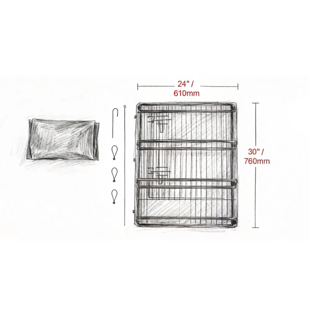 Dog House with Easy to Clean and Space-Saving for Outdoor photo 6