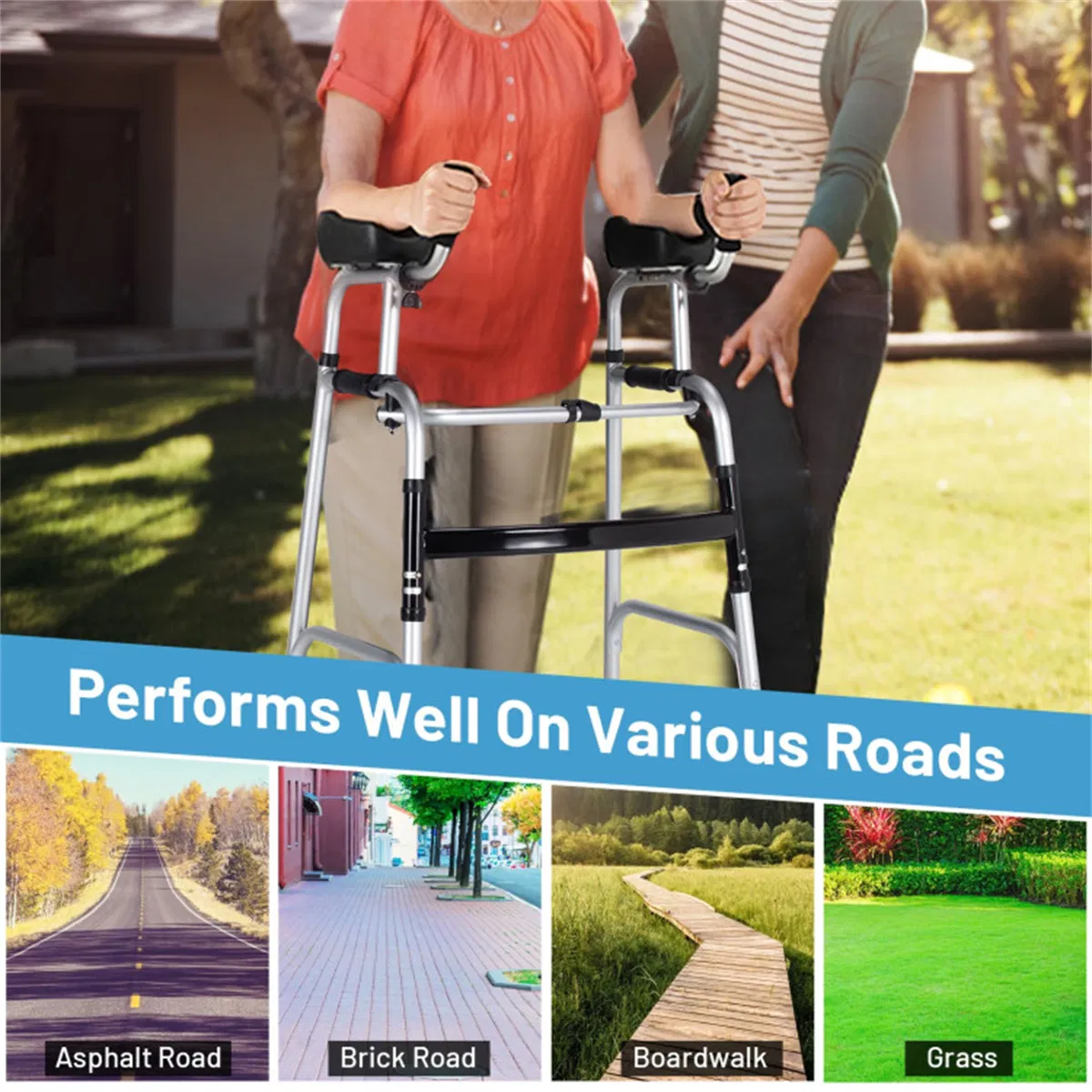 Foldable walking aids, toilet safety railings photo 4