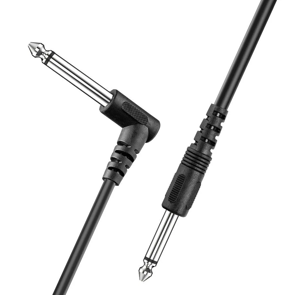 2 PACK 10FT Electric Patch Cord Guitar Amplifier Amp Cable Right Angle 90 Degree photo 6
