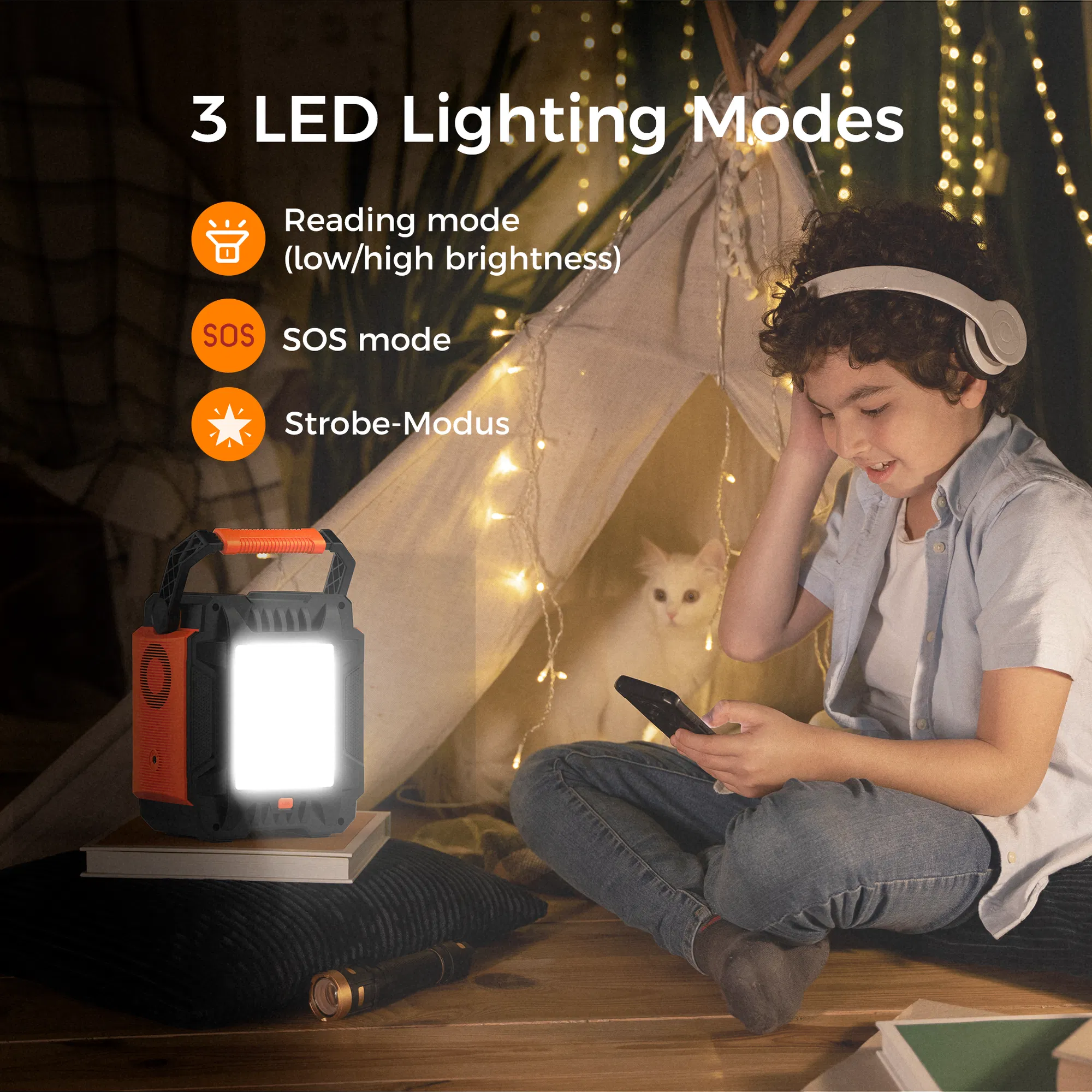 200W (Peak 400W) Portable Power Station,Power Backup Lithium Battery 172.8Wh Power Supply withAC Outlet DC Port USB QC3.0 Solar Portable Generator for Gift Home Outdoor Camping | Emergency photo 5
