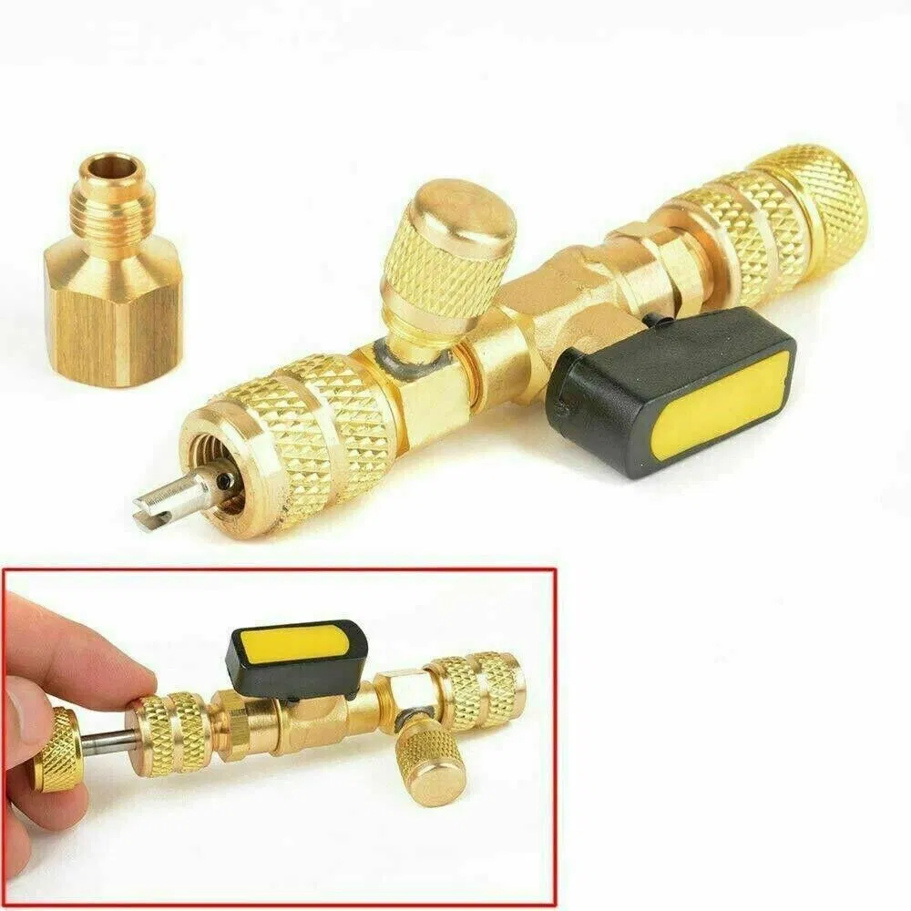 HVAC Tool AC Schrader Valve Core Remover Dual Size 1/4 and 5/16 Port Installer photo 2