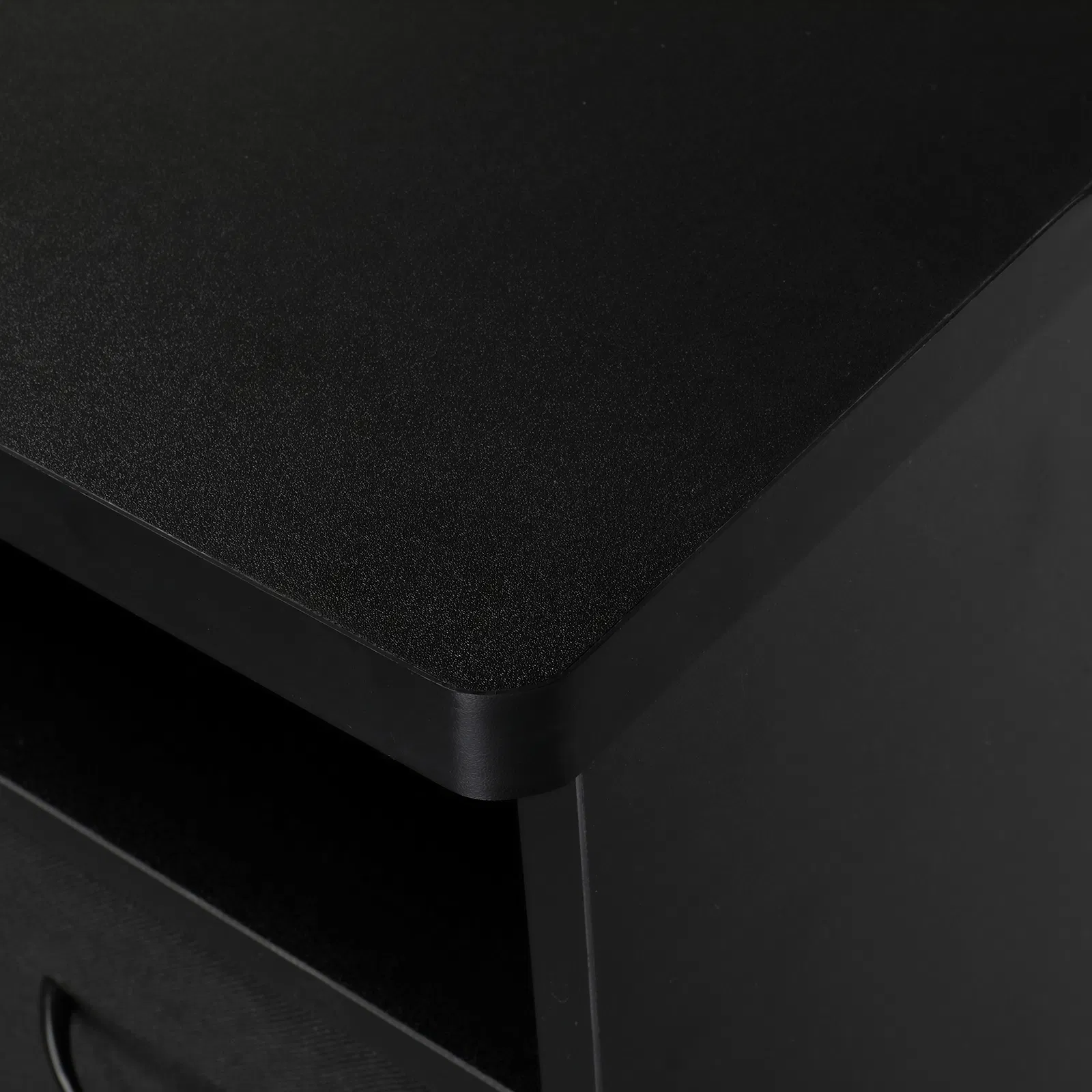 MDF Double Cabinet 3 Drawers 1 Door With Fan Manicure Table Black photo 8