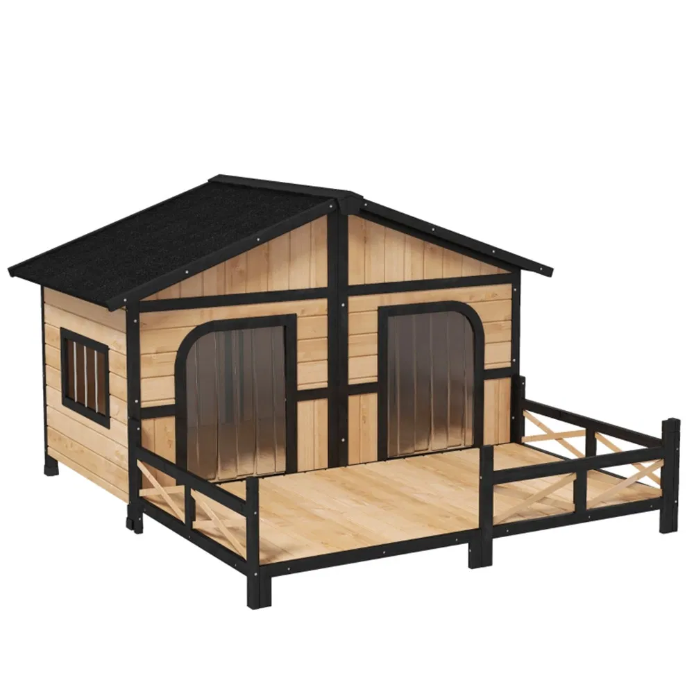 Dog House- Natural Wood photo 1