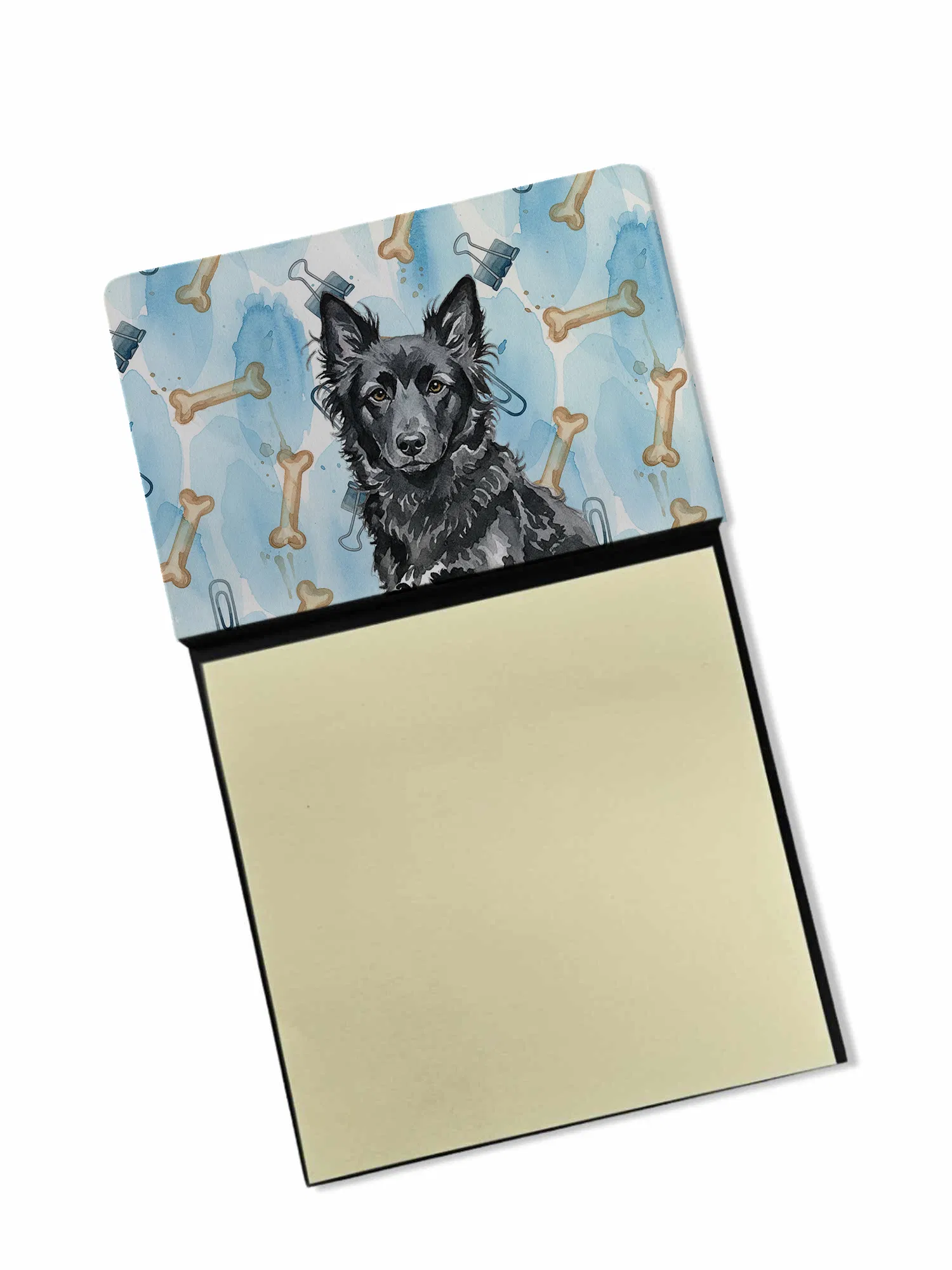 Mudi Coworker Watercolor Sticky Note Holder Refillable Dispenser Desk Accessory 3x3 Pad Gift photo 1