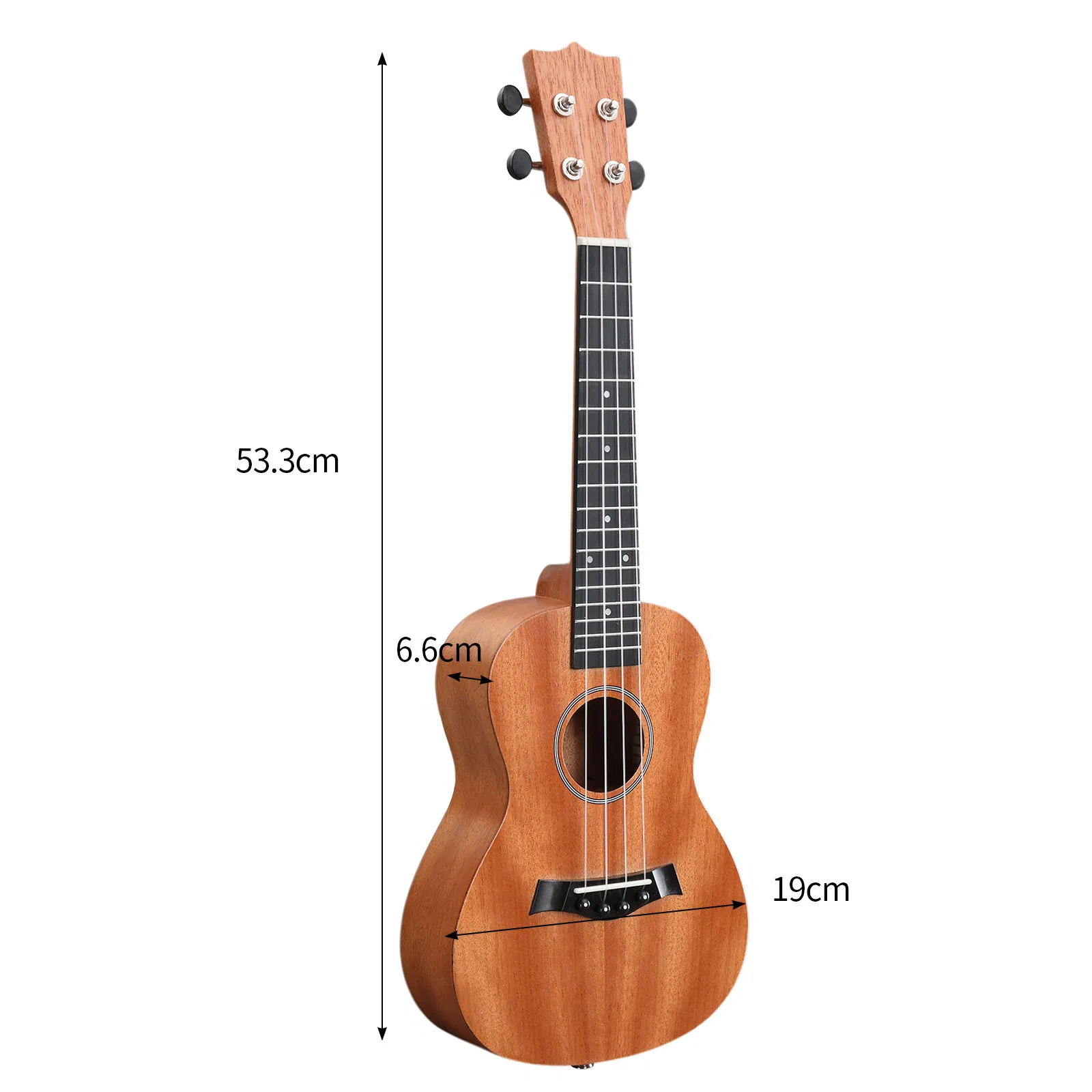 21in mahogany body rosewood fingerboard ukulele, cotton bag, capo, strap, picks*2, tunerStringsDust cloth photo 6