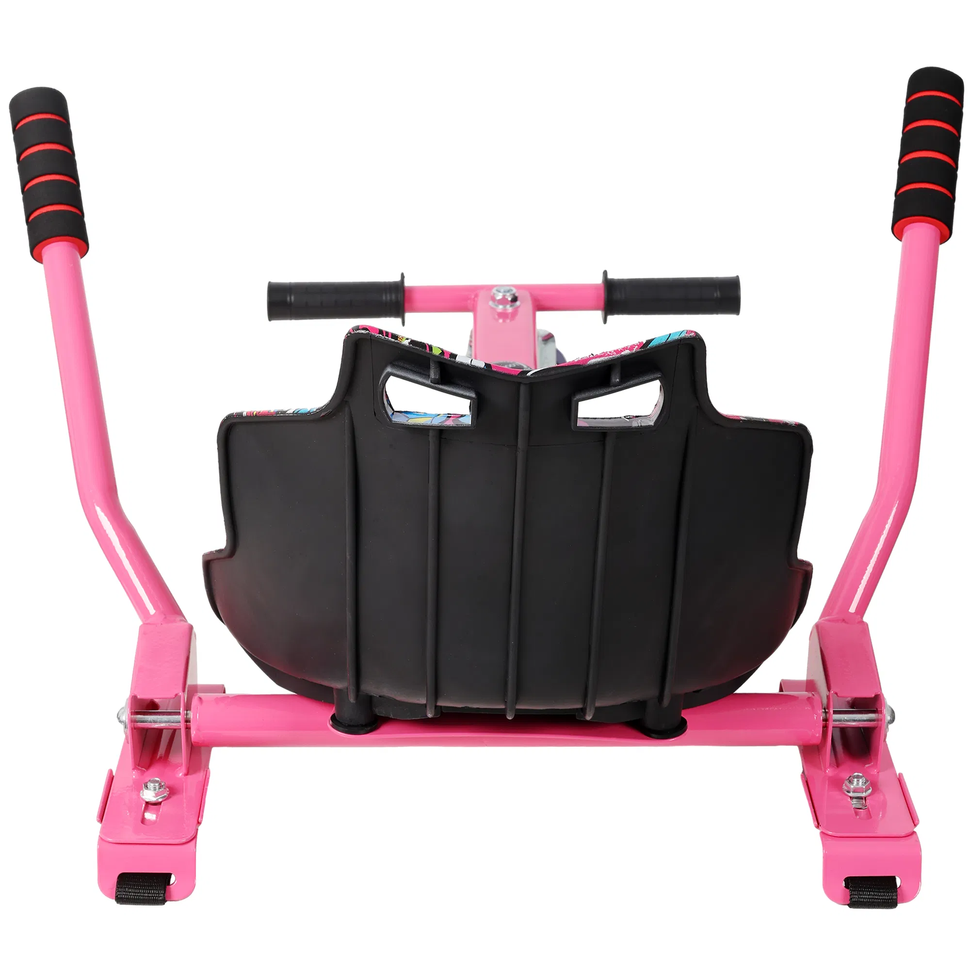 Hoverboard Seat Attachment Go-Kart,Fits 6.5" 8"10" Hoverboards,Sturdy Adjustable Off-Road Frame,Hover Cart for Family Fun,not include Hoverboard,Pink photo 7