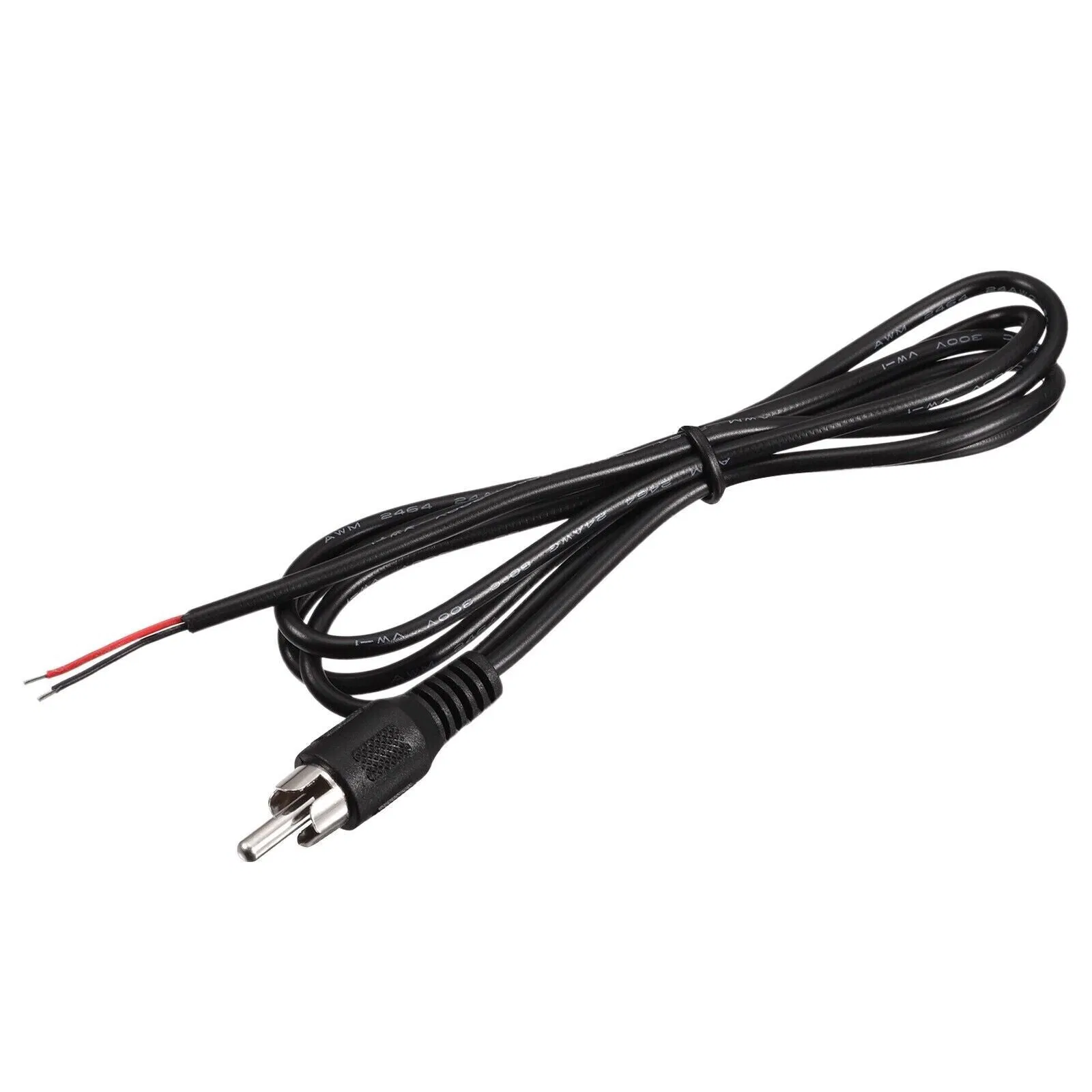 2-Pack 10 FT RCA Male Plug to Bare Wire Audio Speaker Subwoofer HDTV Cable Cord photo 6
