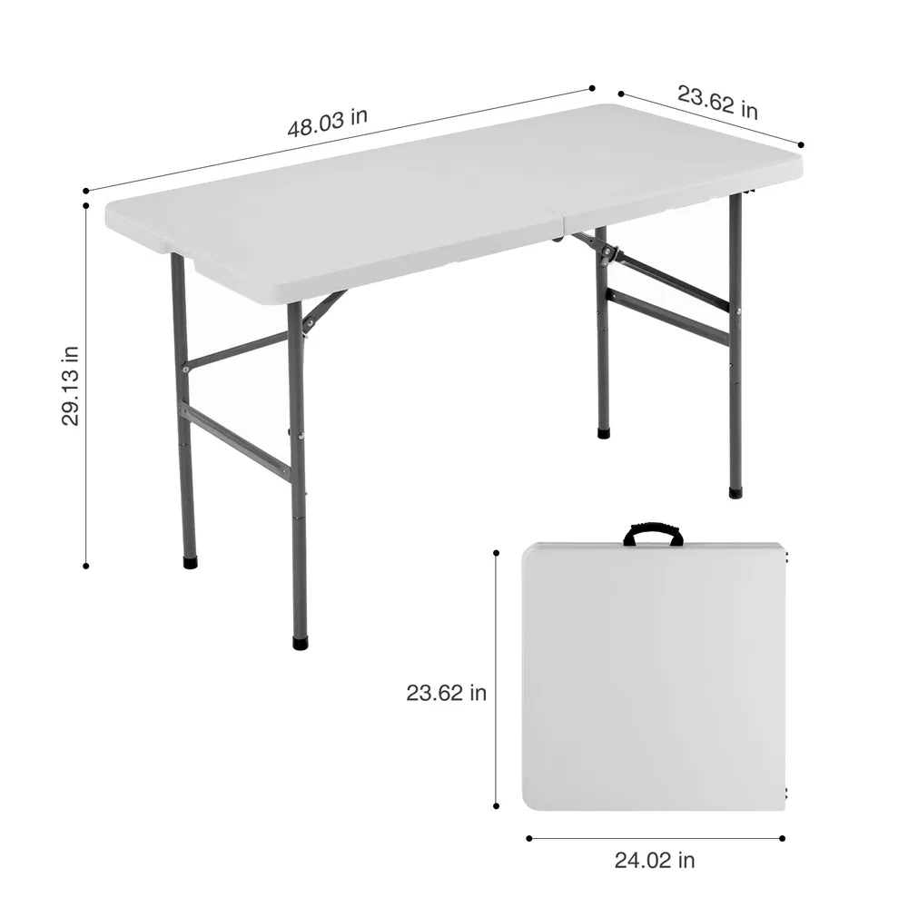 Folding Table Outdoor Indoor Heavy Duty Portable Table with Carrying Handle for Camping Picnic Party photo 8