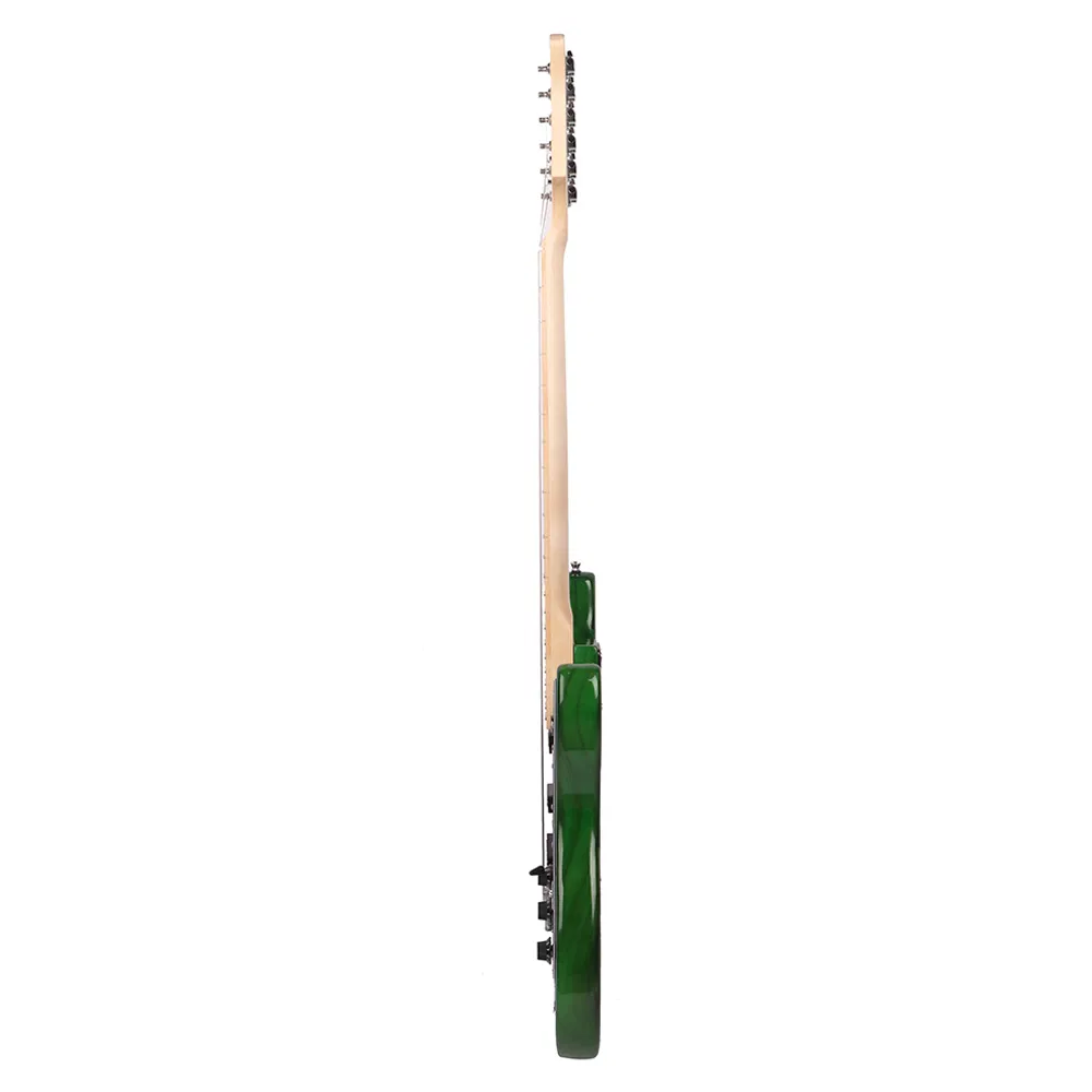 ST Stylish Electric Guitar with Black Pickguard Green photo 5