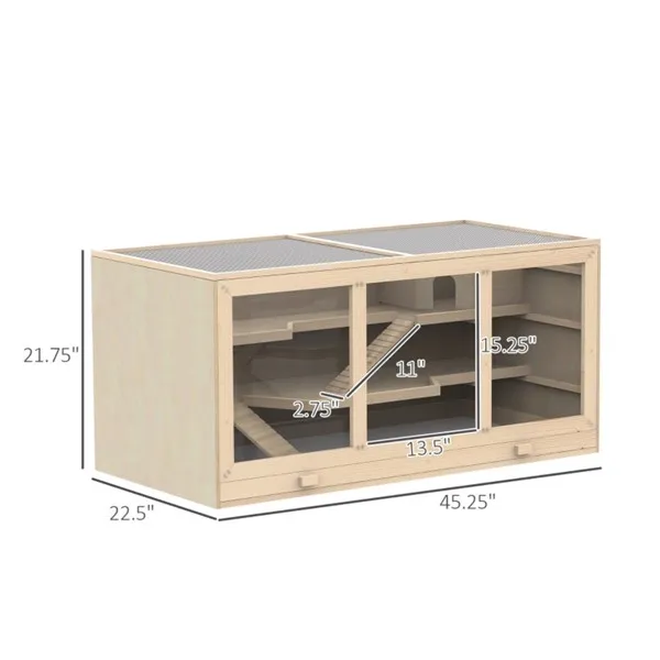 Wooden Hamster Cage photo 4