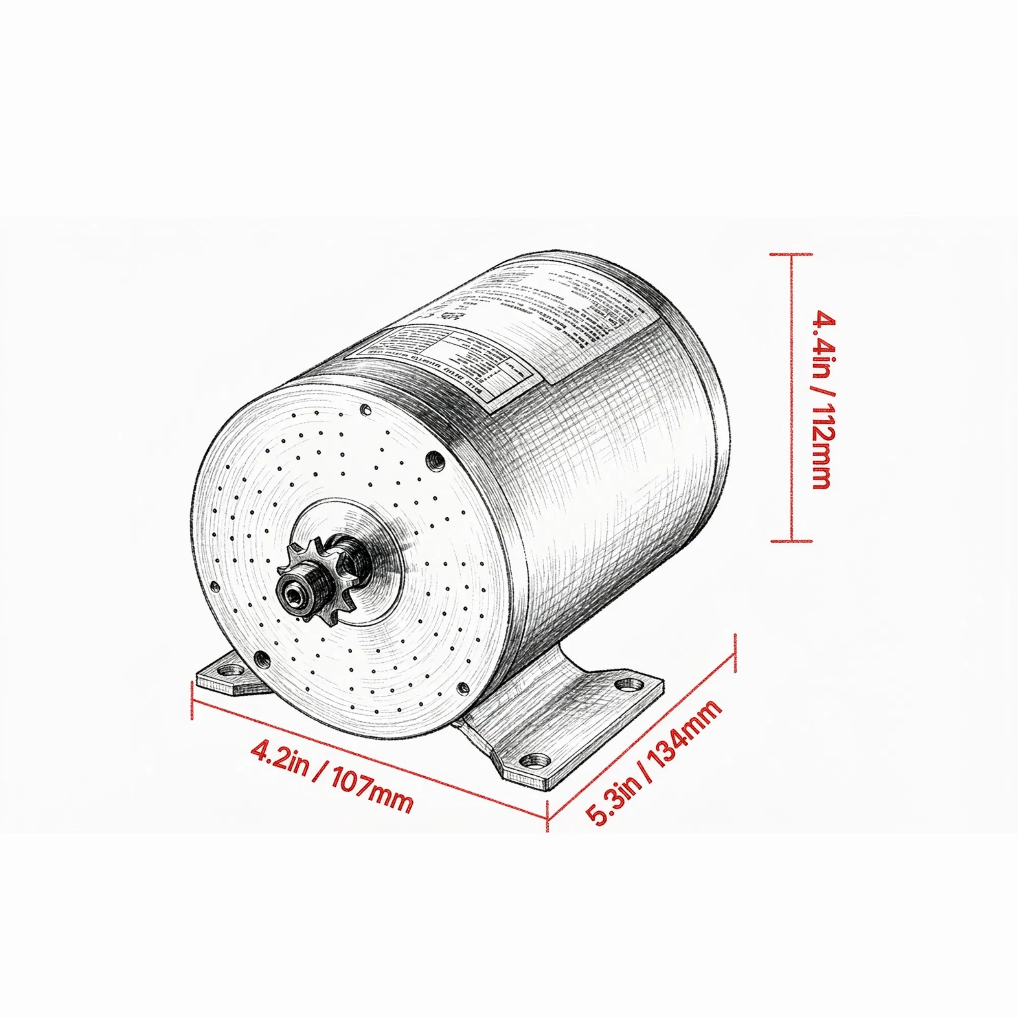 2000W 48V 4300rpm Brushless DC Motor Kit with Speed Controller & Throttle Grip, for Go Karts, E-Bikes & Scooters photo 6