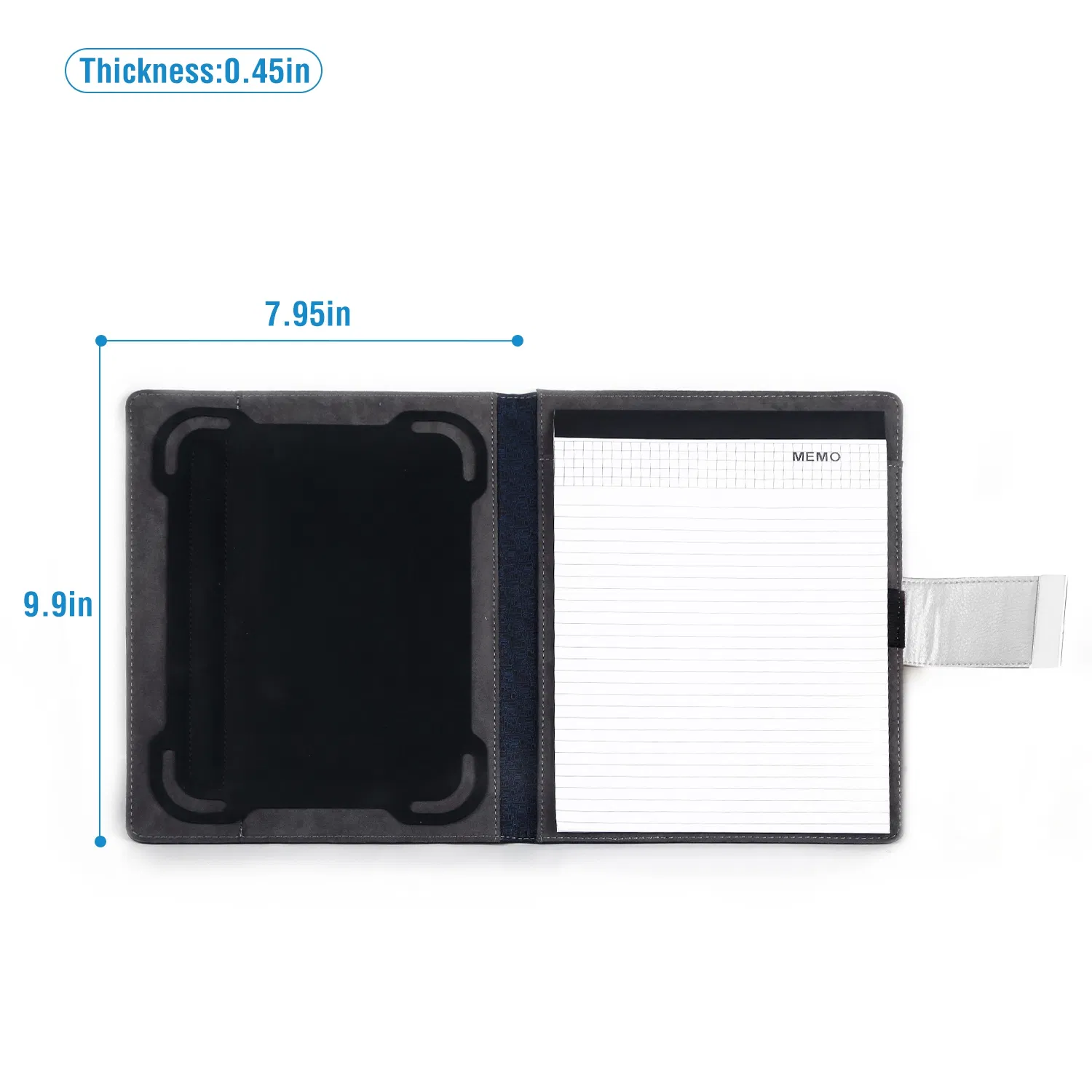 Tablet PC Protector Organizer Case For 9.7in Tablets Business Tablet Portfolio with Notepad Paper photo 4