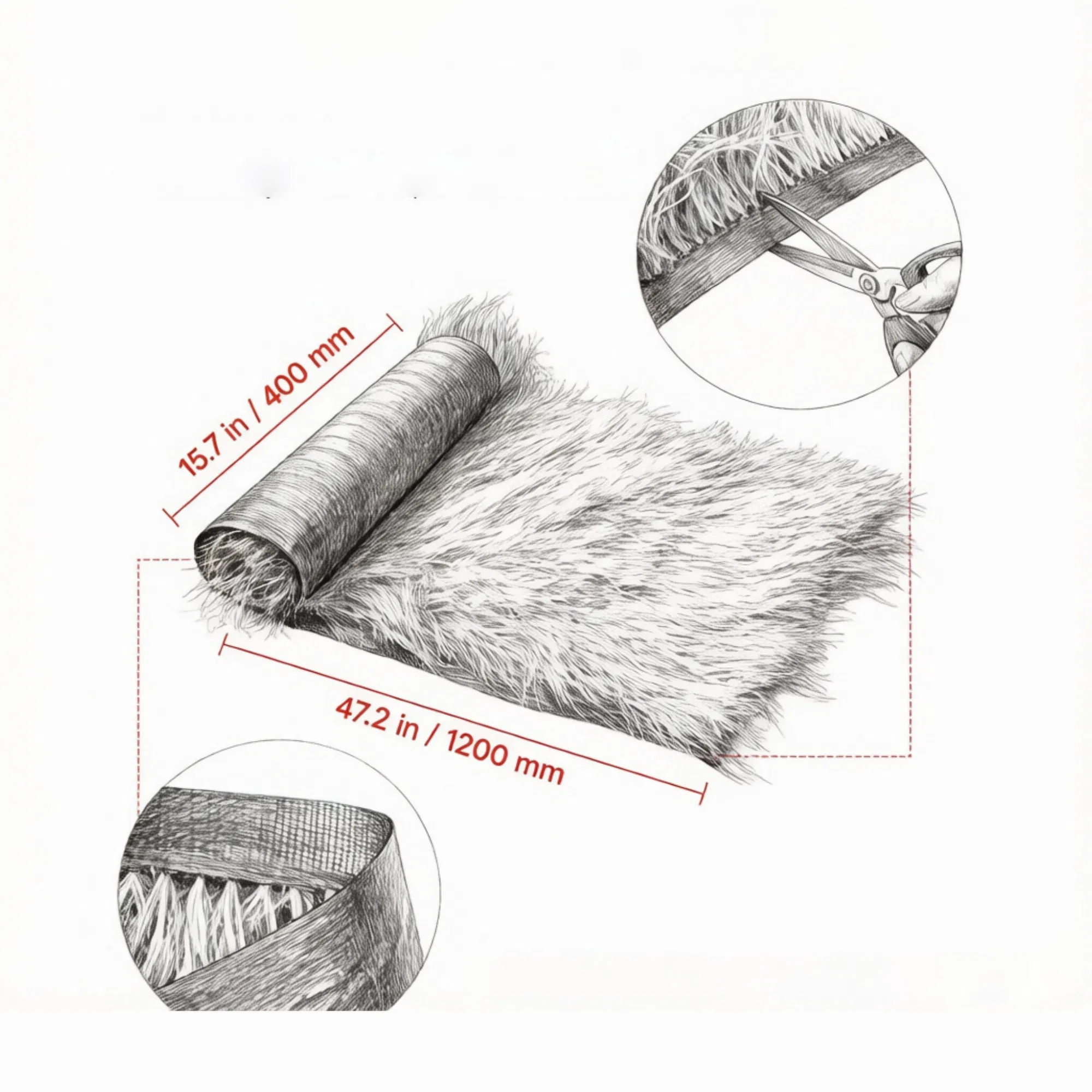 Waterproof Artificial Thatch Roof Roll (1.3 x 3.9 ft) for Bar & Tropical Dcor(Only artificial thatched roof roll) photo 5