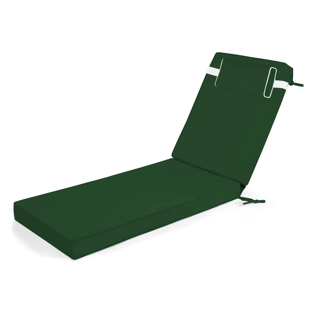 Outdoor Chaise Lounge Cushion, 80 in. x 26 in. x 3 in. Waterproof Fade-Resistant Patio Chair Pad for Pool Beach photo 8