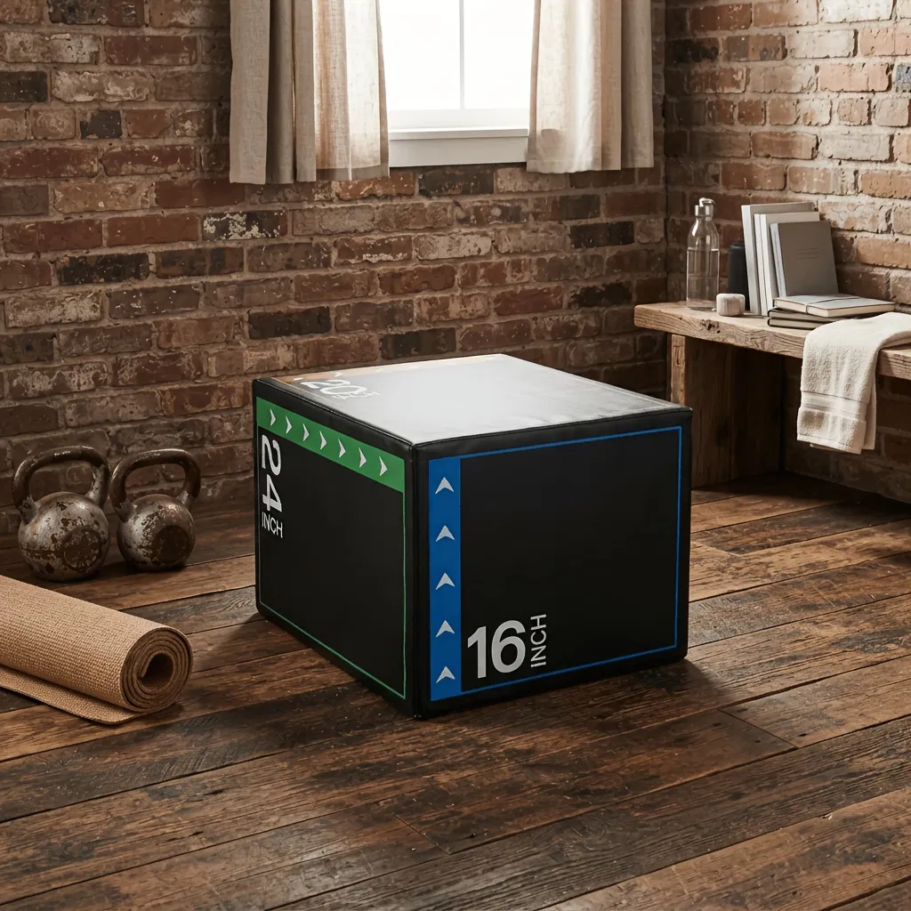 3-in-1 foam elastic jumping box, a household fitness training box, suitable for high-intensity interval training (HIIT) and jumping exercises photo 7