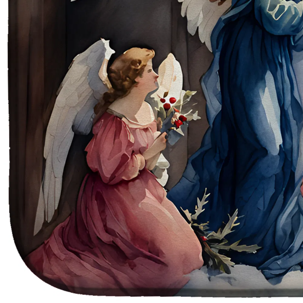 Christmas Angels Dish Drying Mat Absorbent Dish Drying Mat Pad for Kitchen Counter Dish Drainer Mat for Countertop, 14 x 21", Multicolor photo 7