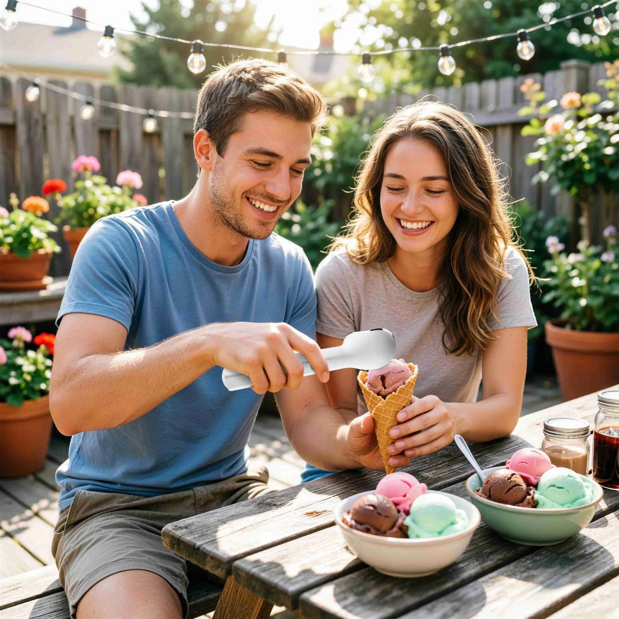 Heated Ice Cream Scoop Rechargeable Electric Ice Cream Scooper IP66 Waterproof 45S Fast Heating to 158°F 5-Min Auto Shutoff for Hard Ice Cream Gelato Frozen Yogurt photo 6