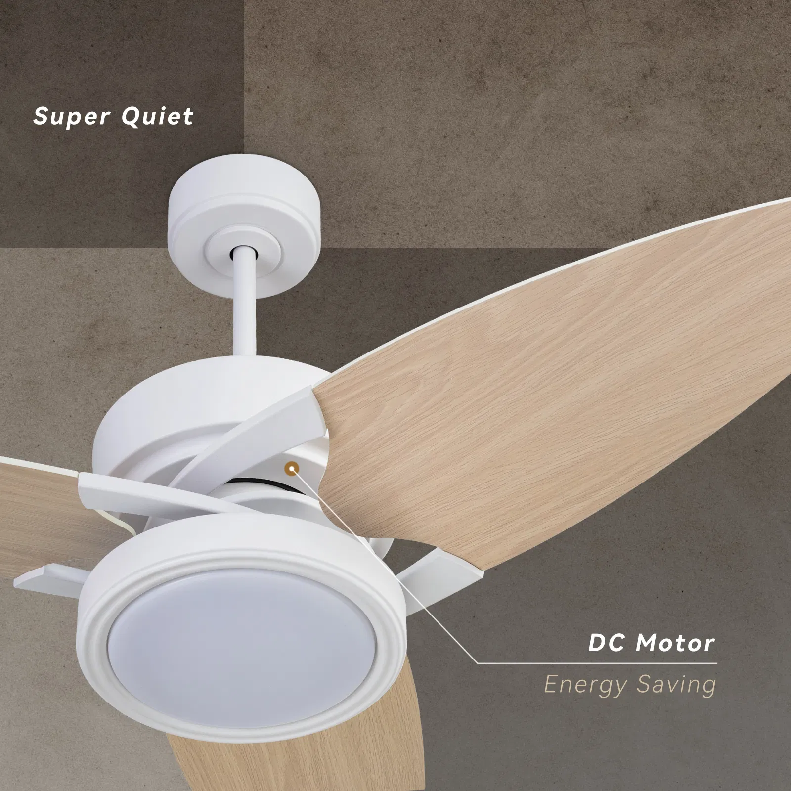 Light Pro 52 in. LED Indoor White Smart Ceiling Fan with Remote Control [Unable to ship on weekends, please note that] photo 4