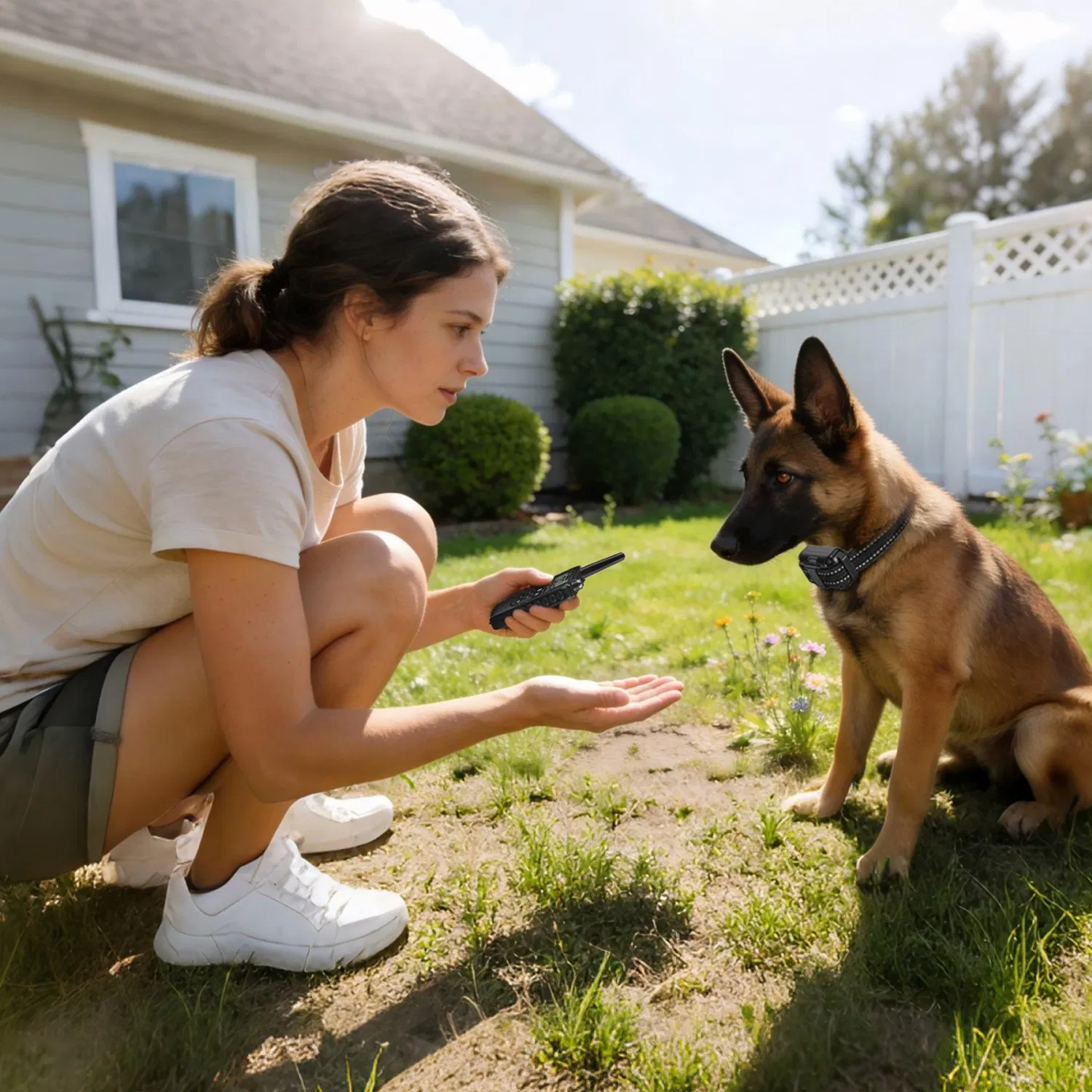 Dog Training Collar with Remote Rechargeable Dog Training Collar IP68 Waterproof with 4 Training Modes 3 Channels for Medium and Small Dogs photo 8