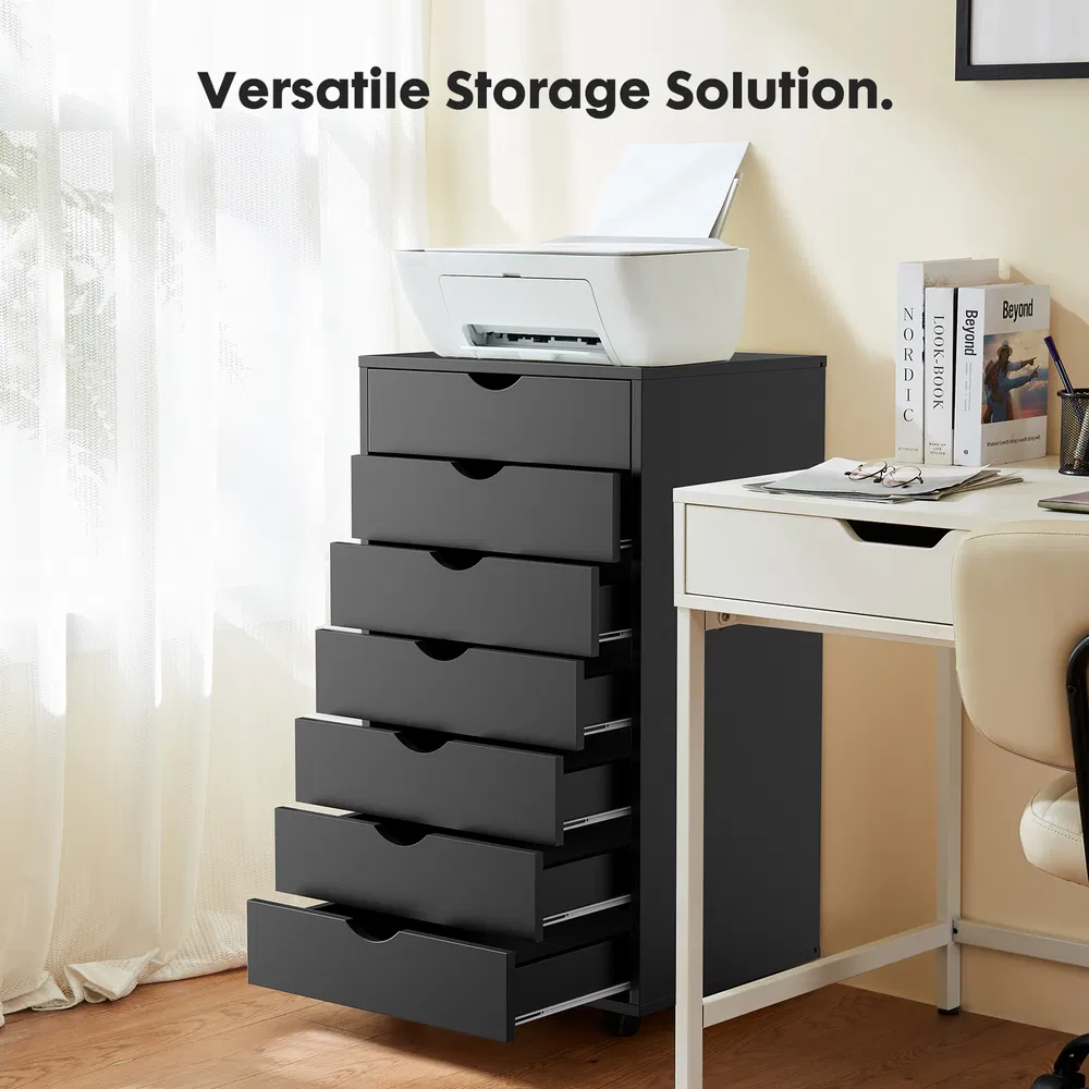 Storage Cabinet Dressers with Wheels Mobile Organizer Drawers for Office, Bedroom, Home photo 7