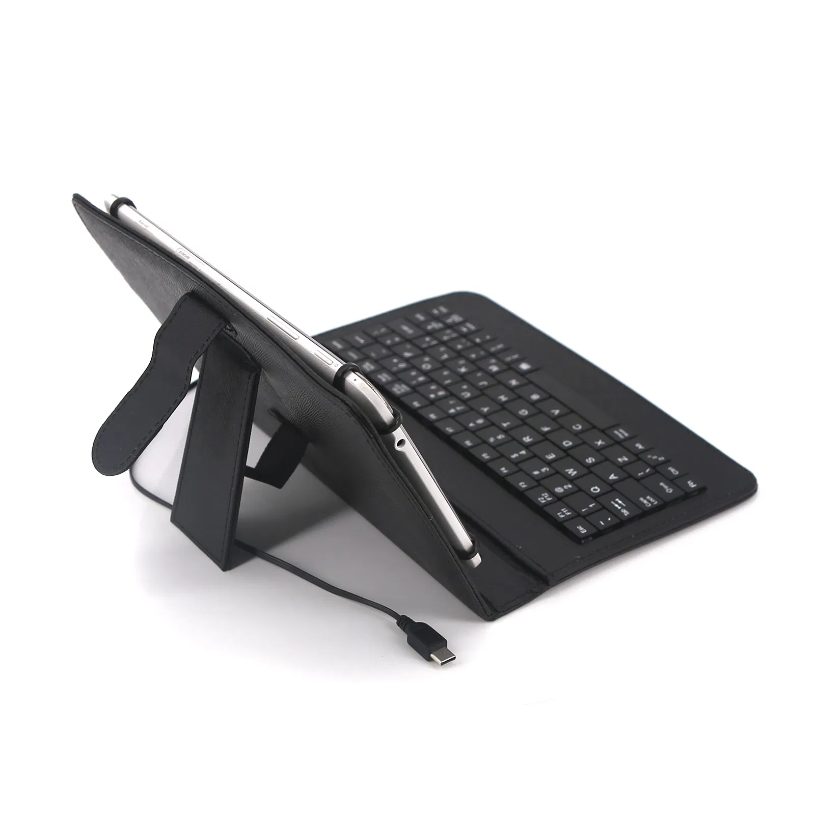 7inch universal Tablet Leather Stand Case With Type C Wired Keyboard(tk/temu self-pickup orders) photo 5